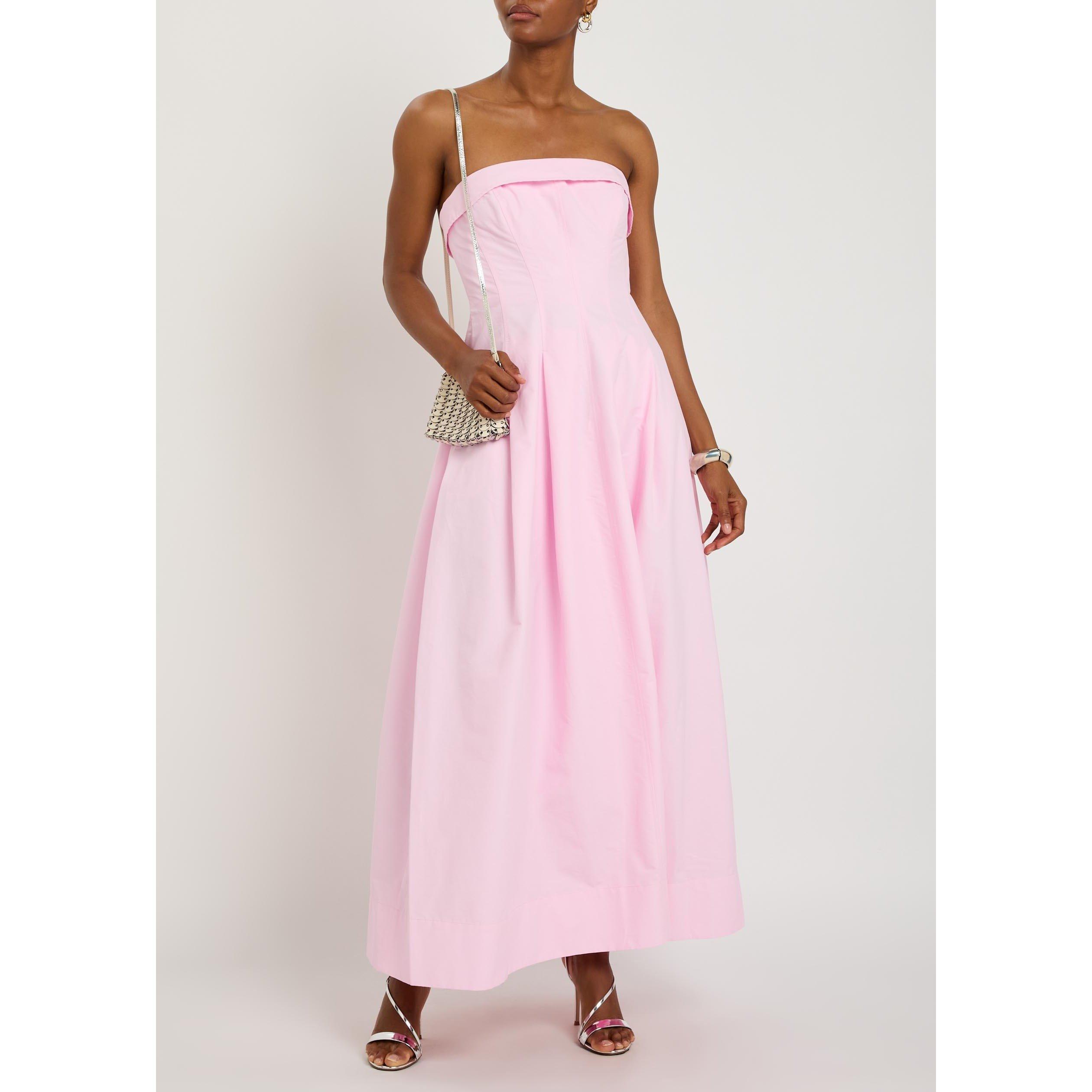 PINK - Jonathan Simkhai - LD AVRIL COTTON BUSTIER DRESS - 5