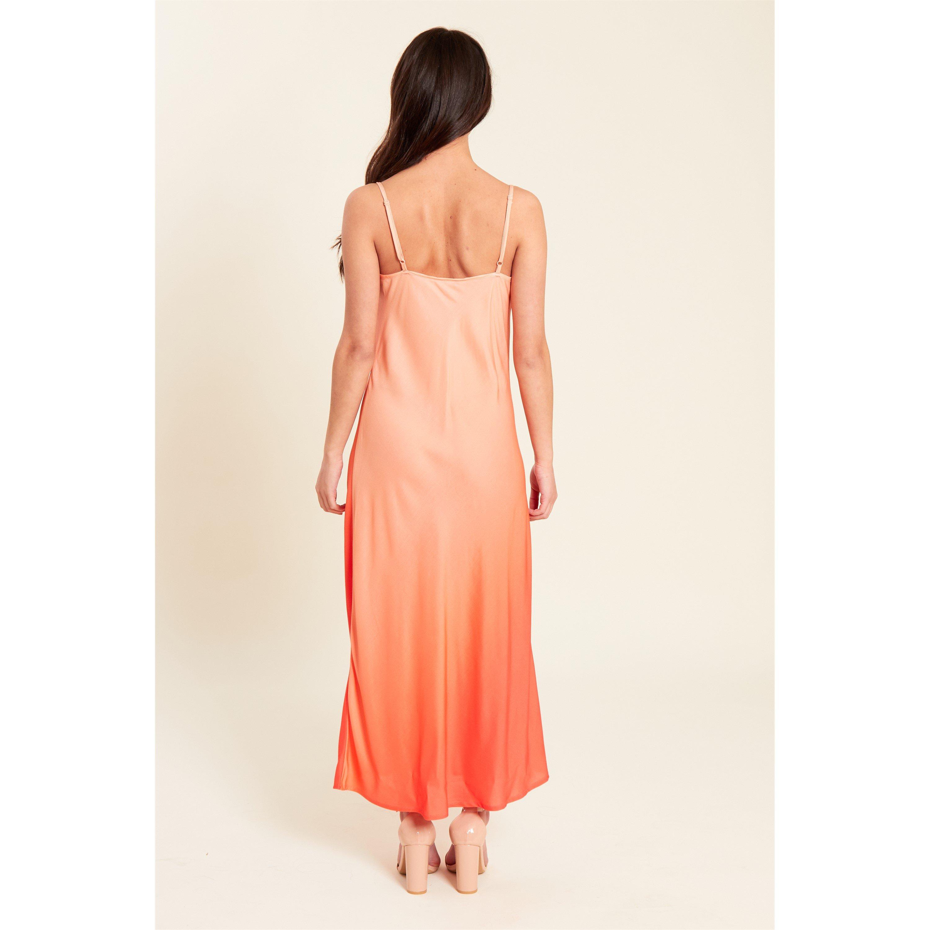 Ombre Orange - Be You - Ombre Midi Slip Dress - 2
