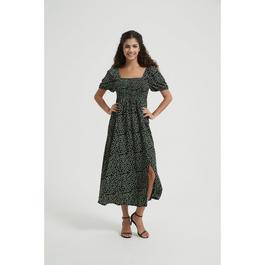 Be You Puff Puff Sleeve Midi Dress