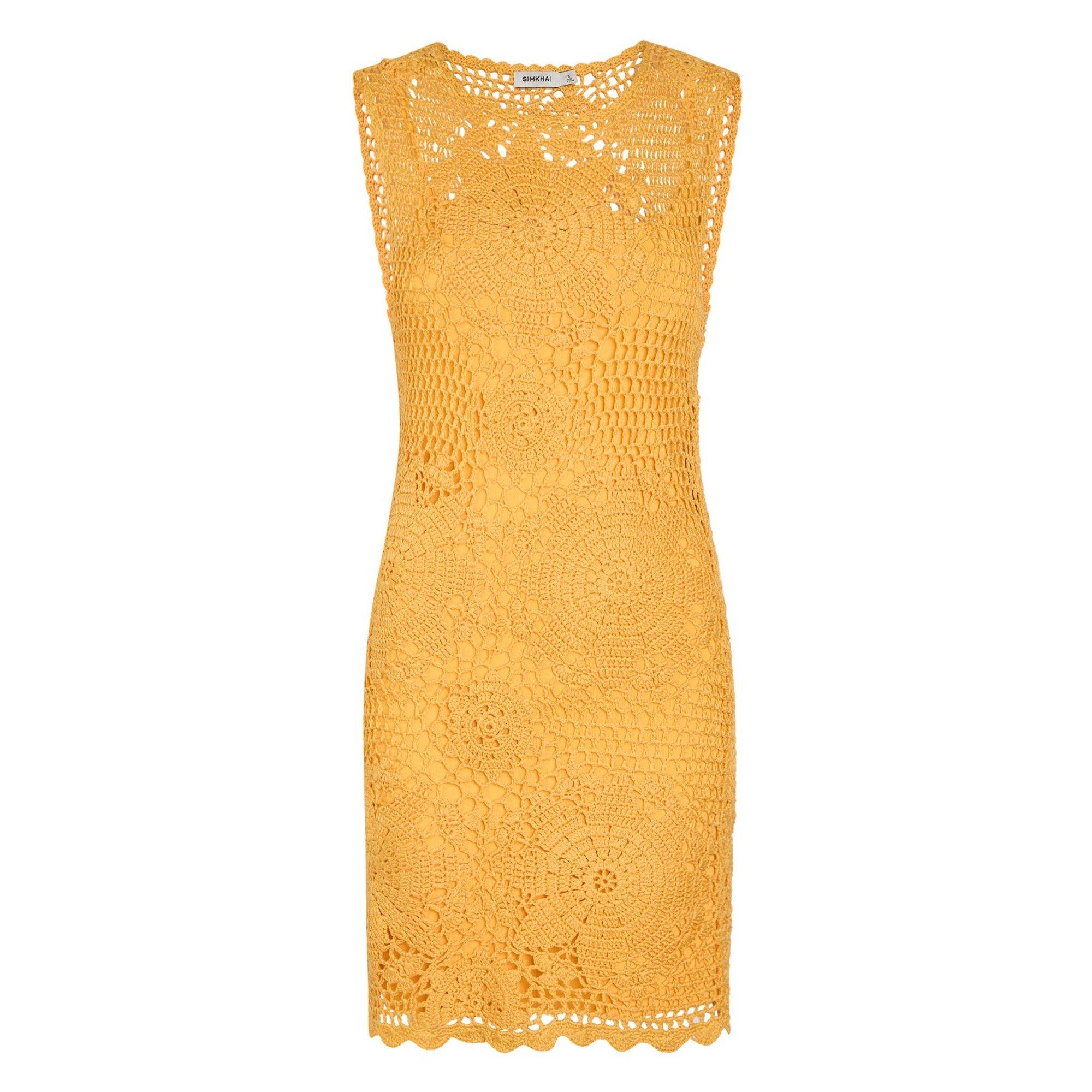 YELLOW - Jonathan Simkhai - SD FYNCH CROCHET MINI DRESS - 1