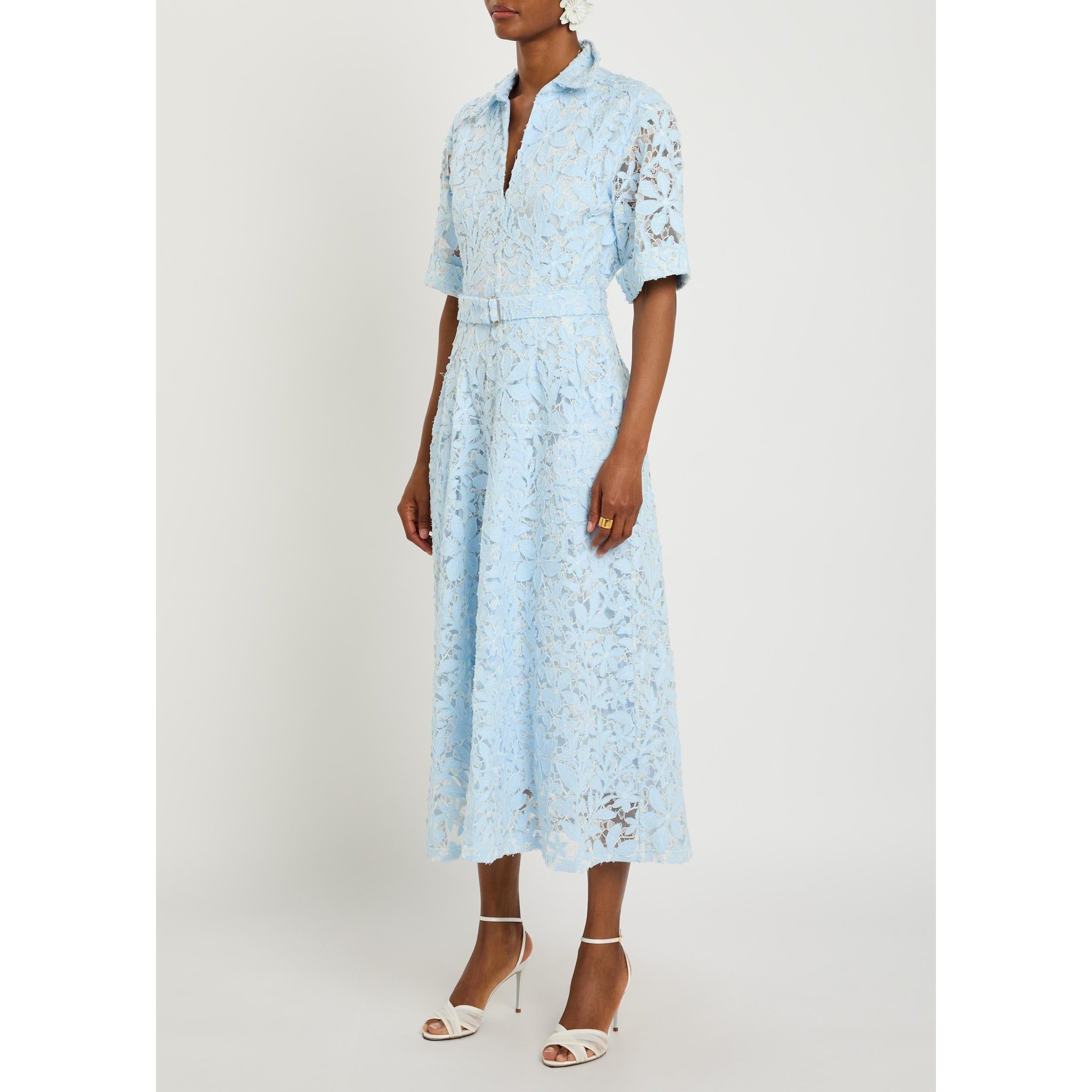 BLUE - Jonathan Simkhai - LD DEANNA BELTED MIDI DRESS - 2