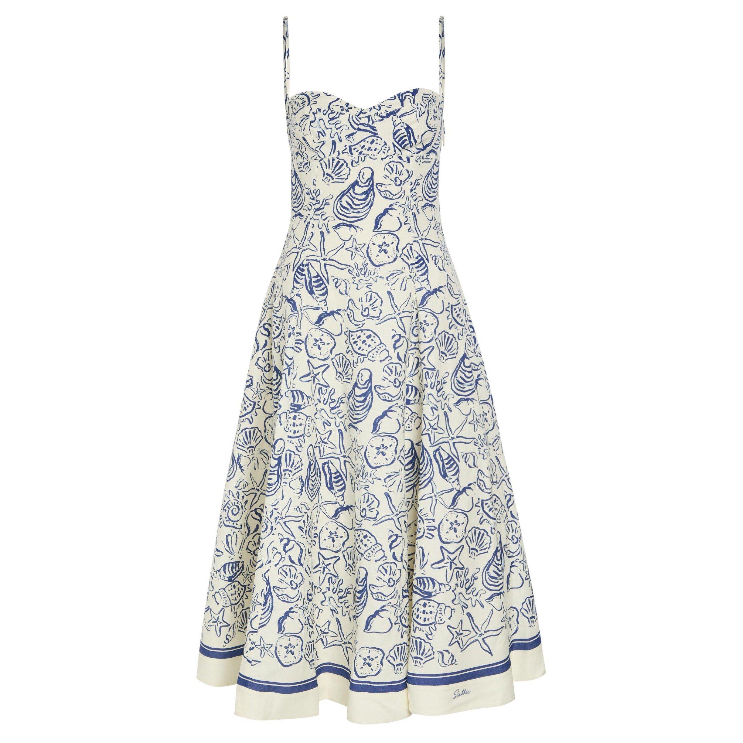 BLUE AND OTHER - Jonathan Simkhai - LD ANALISE BUSTIER MIDI DRESS