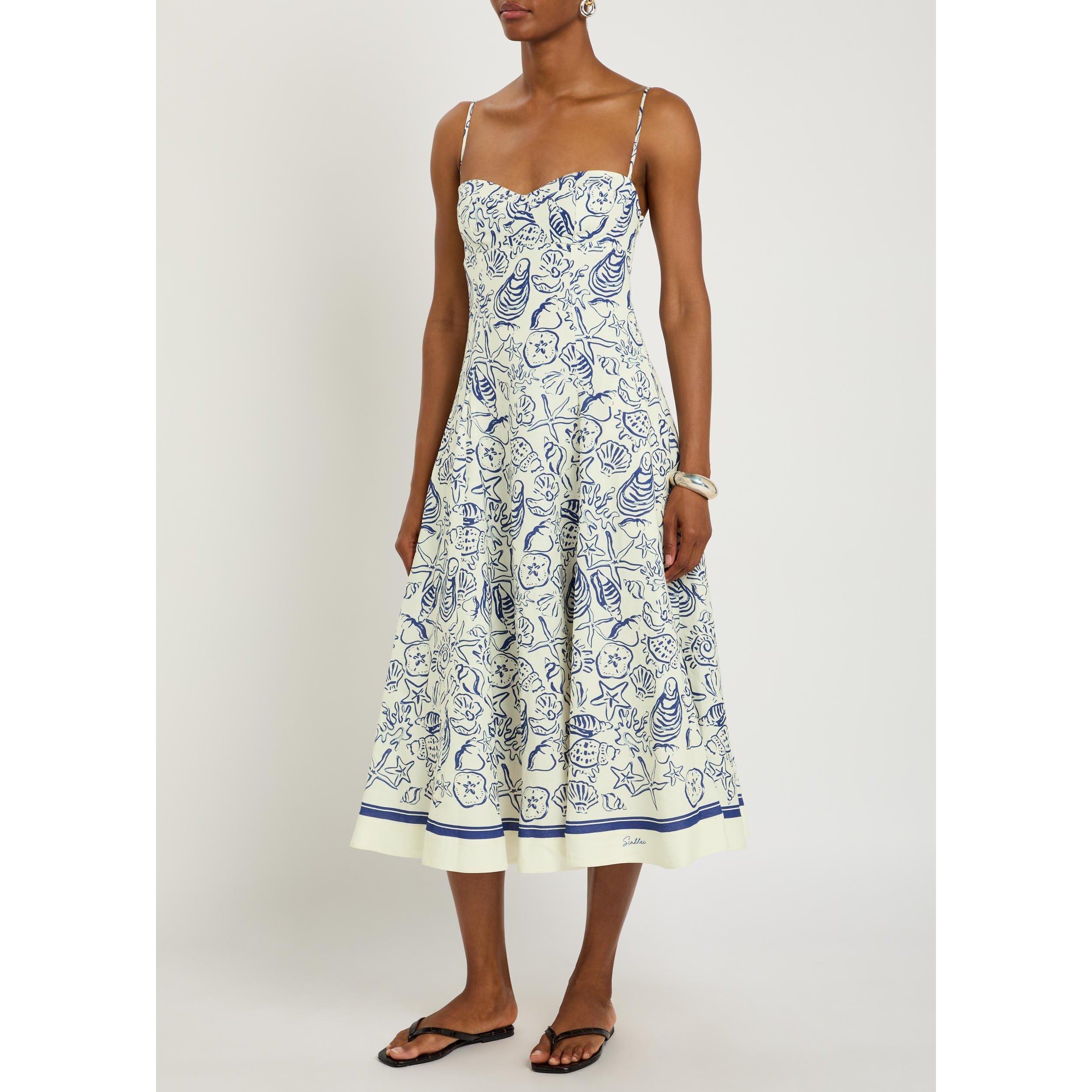 BLUE AND OTHER - Jonathan Simkhai - LD ANALISE BUSTIER MIDI DRESS - 2