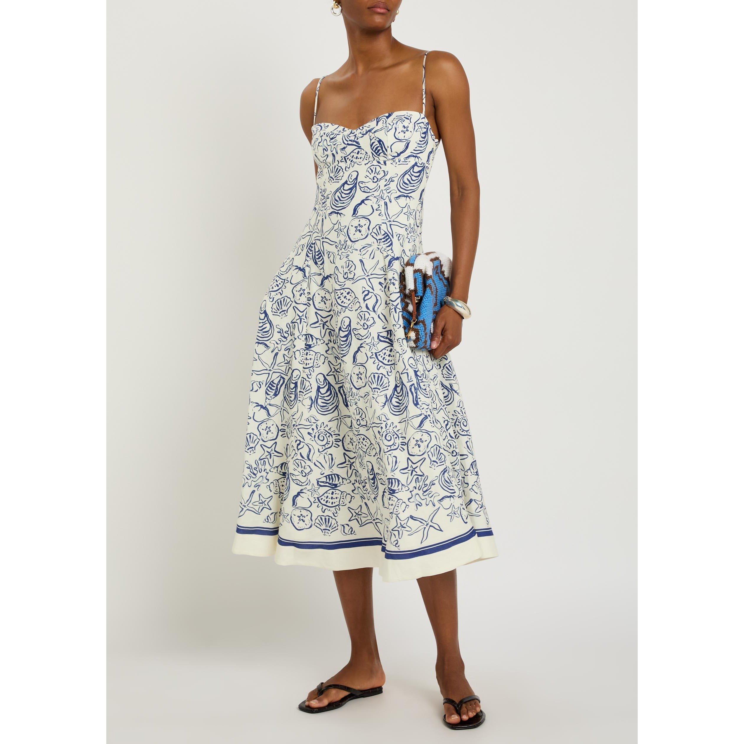 BLUE AND OTHER - Jonathan Simkhai - LD ANALISE BUSTIER MIDI DRESS - 5