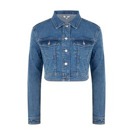 Be You Ladues Crop Denim Jacket