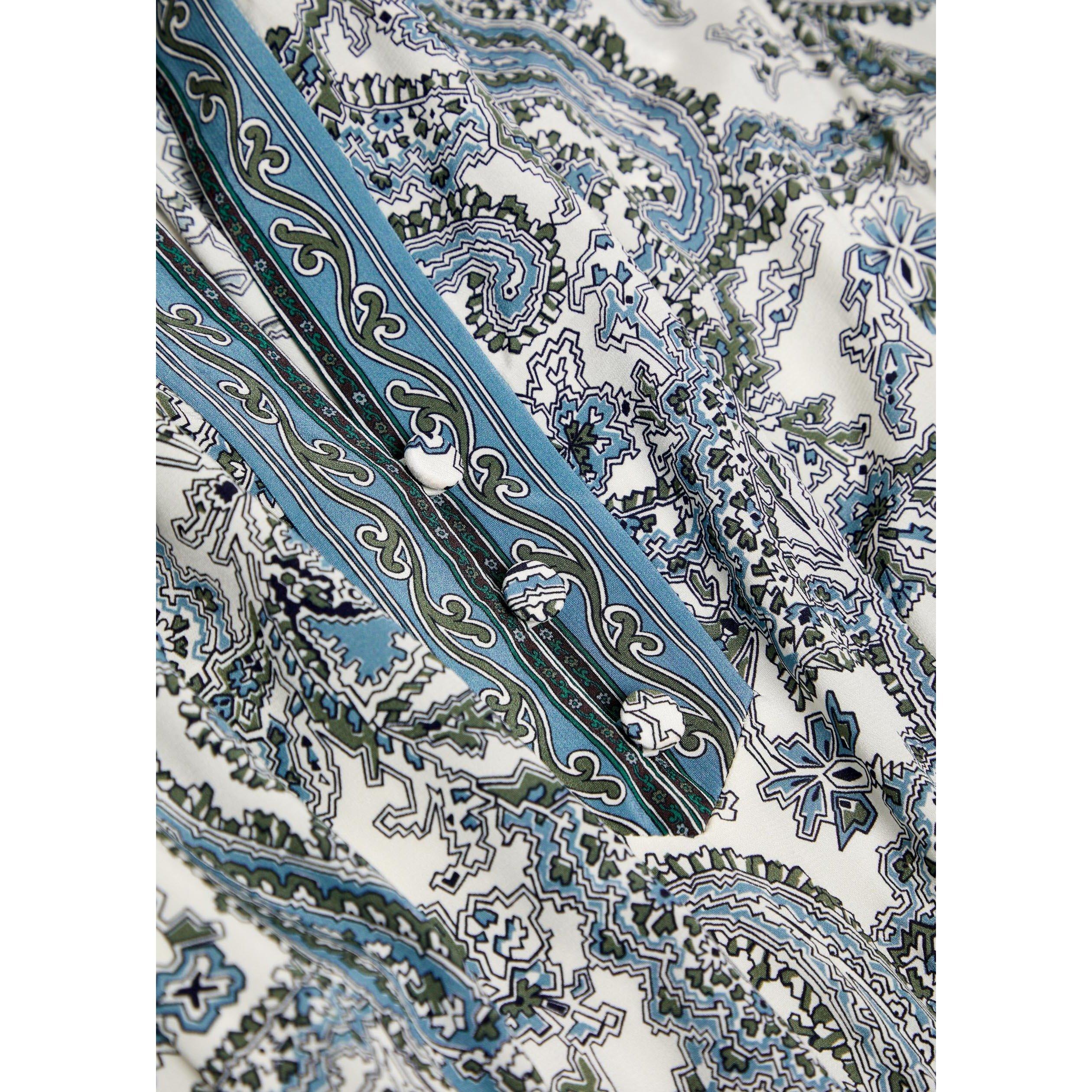 ECRU - Veronica Beard - Women's Sama Silk Paisley Maxi Dress - 4