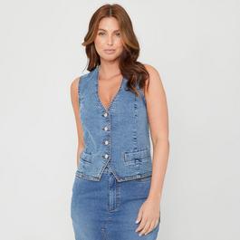 Be You Ladies Denim Waistcoat