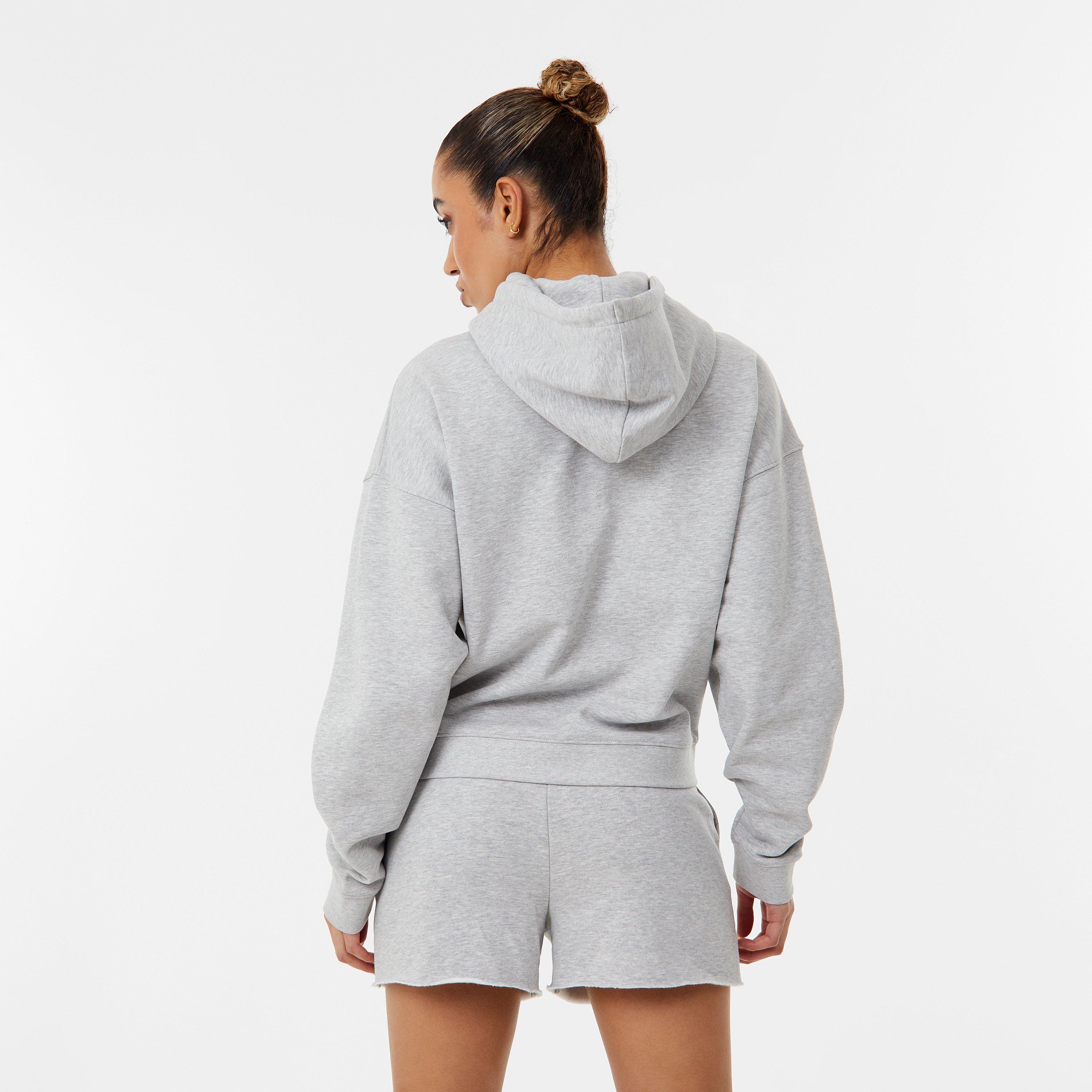 Grey Marl - Everlast - Applique Logo Hoodie Womens - 2