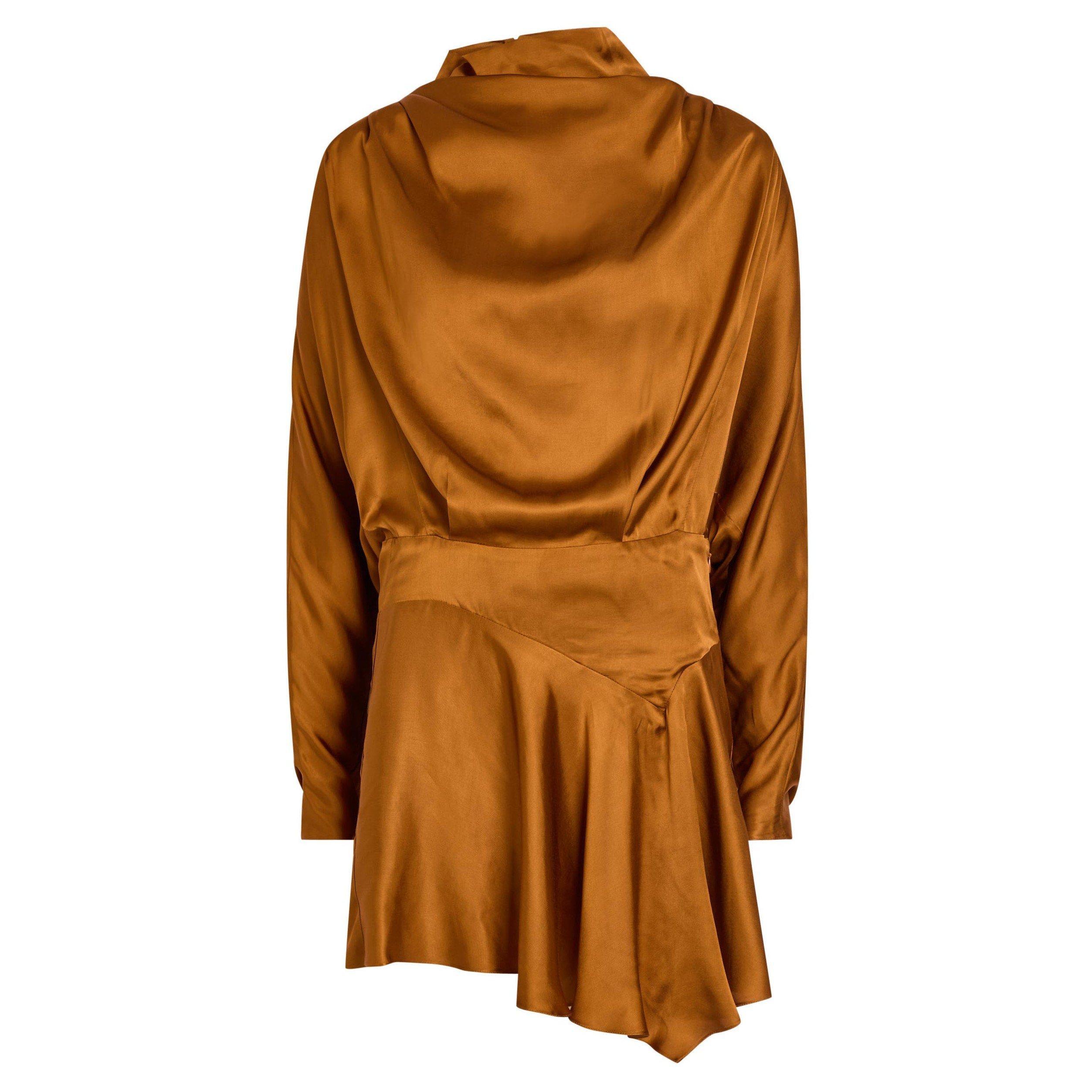 CAMEL - Isabel Marant - Women's Neline Satin Mini Dress - 1