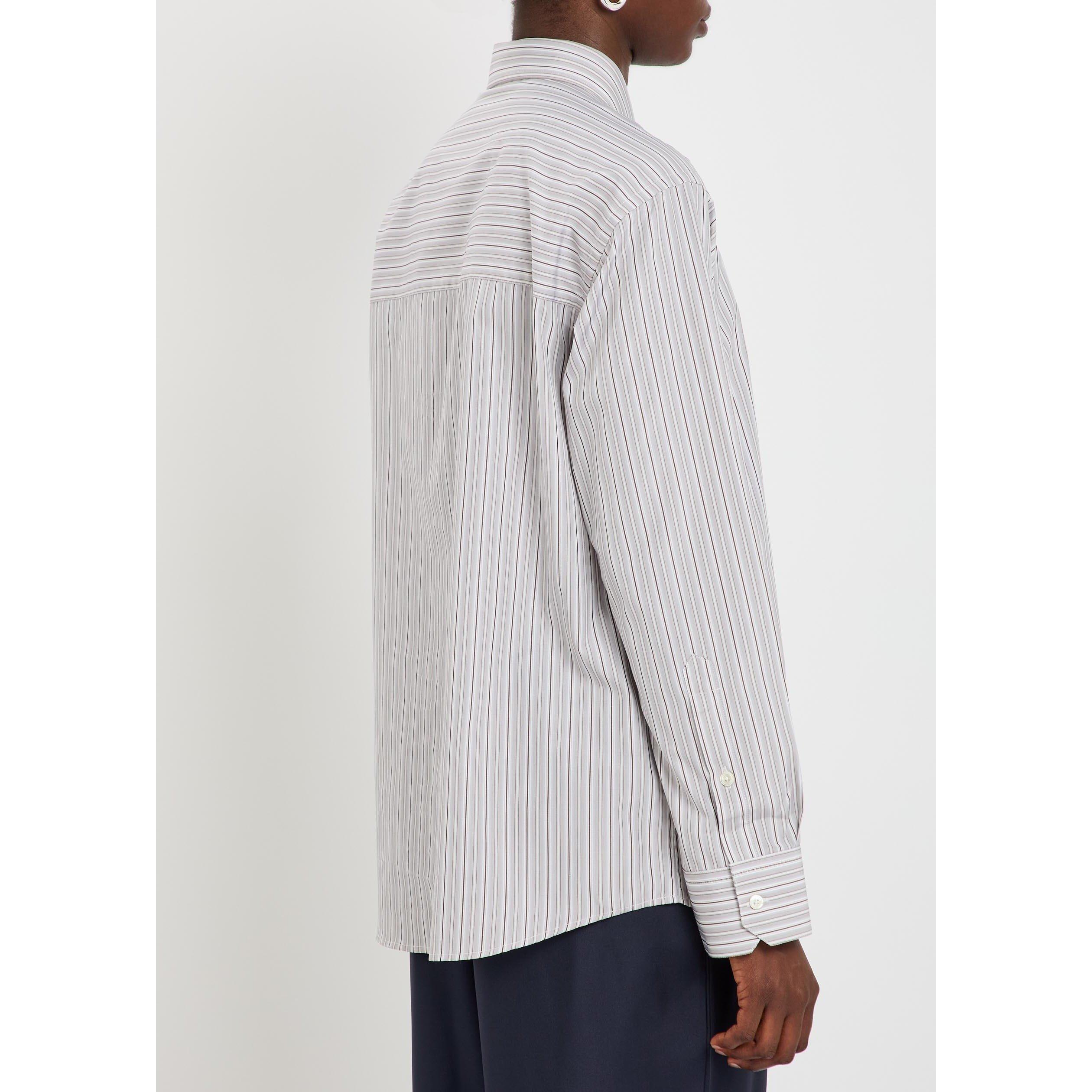 WHITE AND OTHER - Rohe - Women's Striped Cotton Long-Sleeve Oversized-Fit Shirt - 3