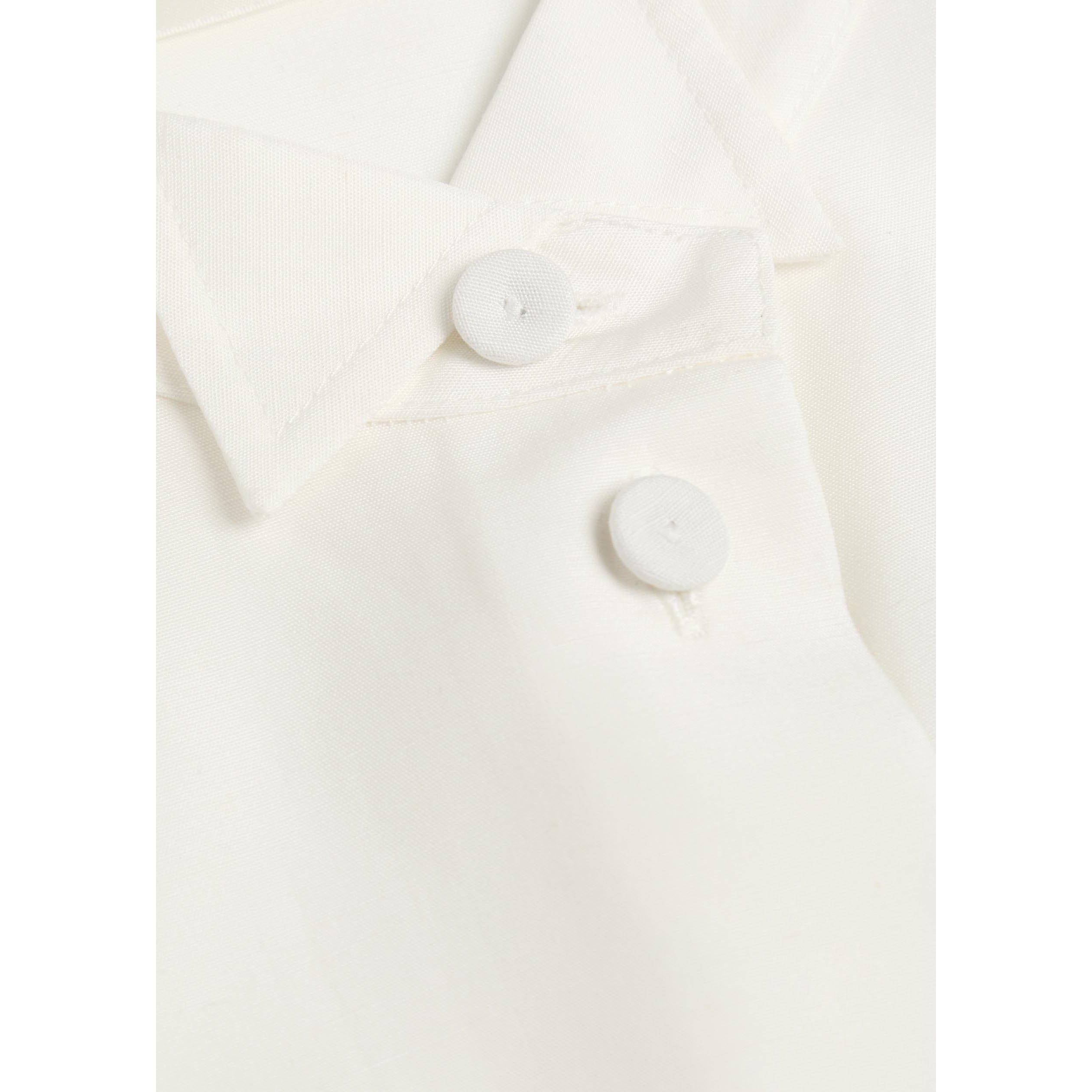 WHITE - Rohe - Women's Tuxedo Lyocell Shirt - 4