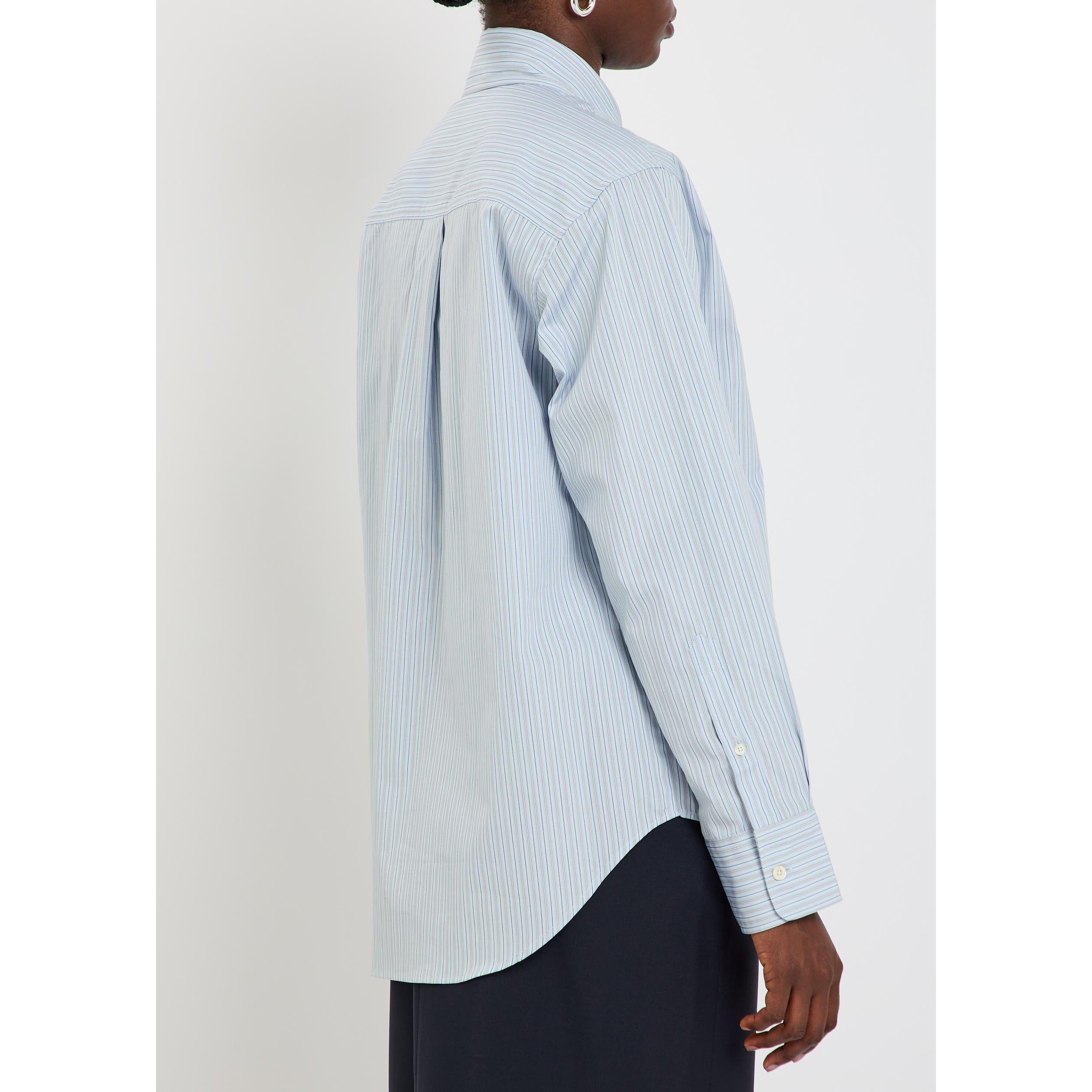WHITE AND OTHER - Rohe - Women's Striped Cotton Relaxed-Fit Oxford Shirt - 3
