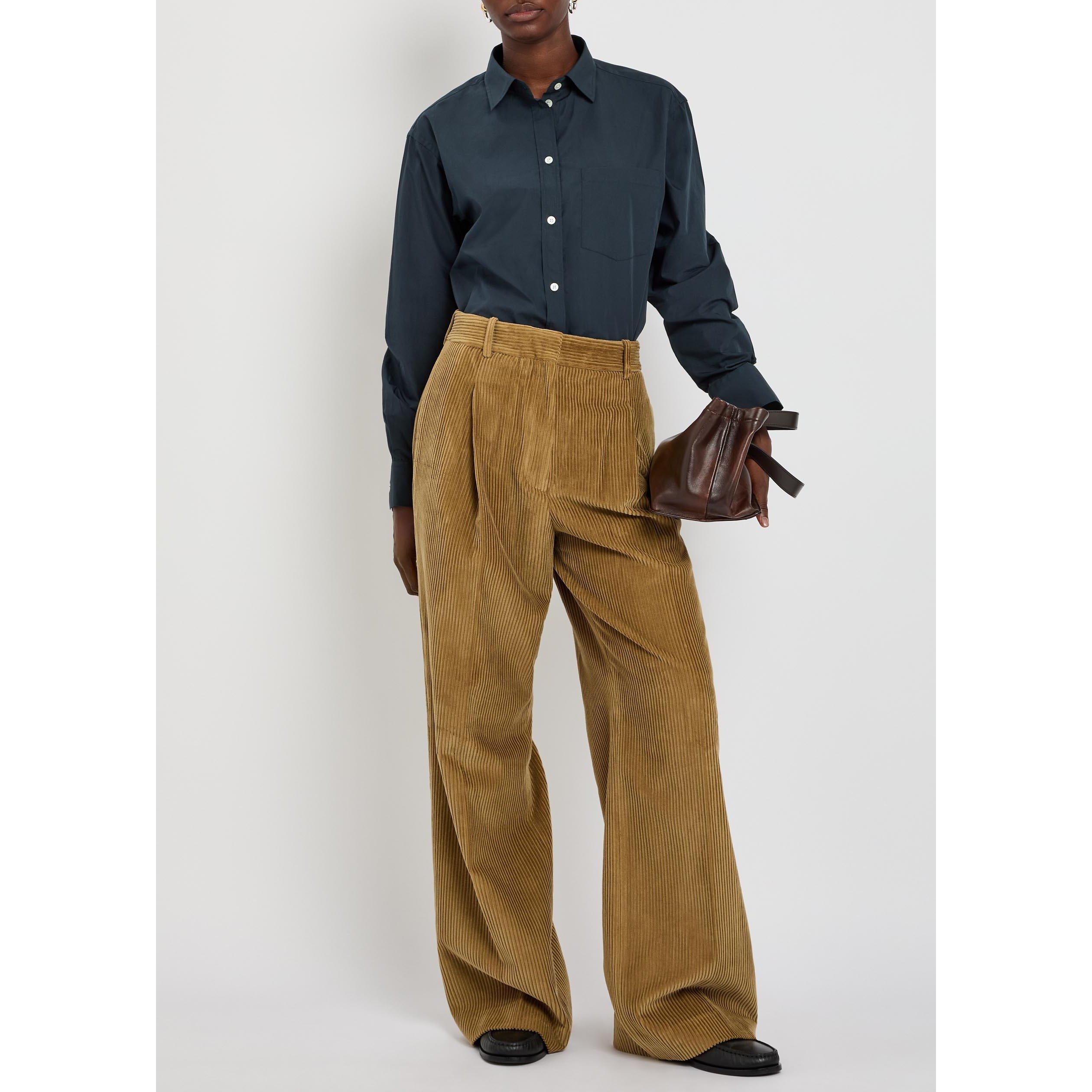 NAVY - Rohe - Women's Cotton Long-Sleeve Shirt - 5