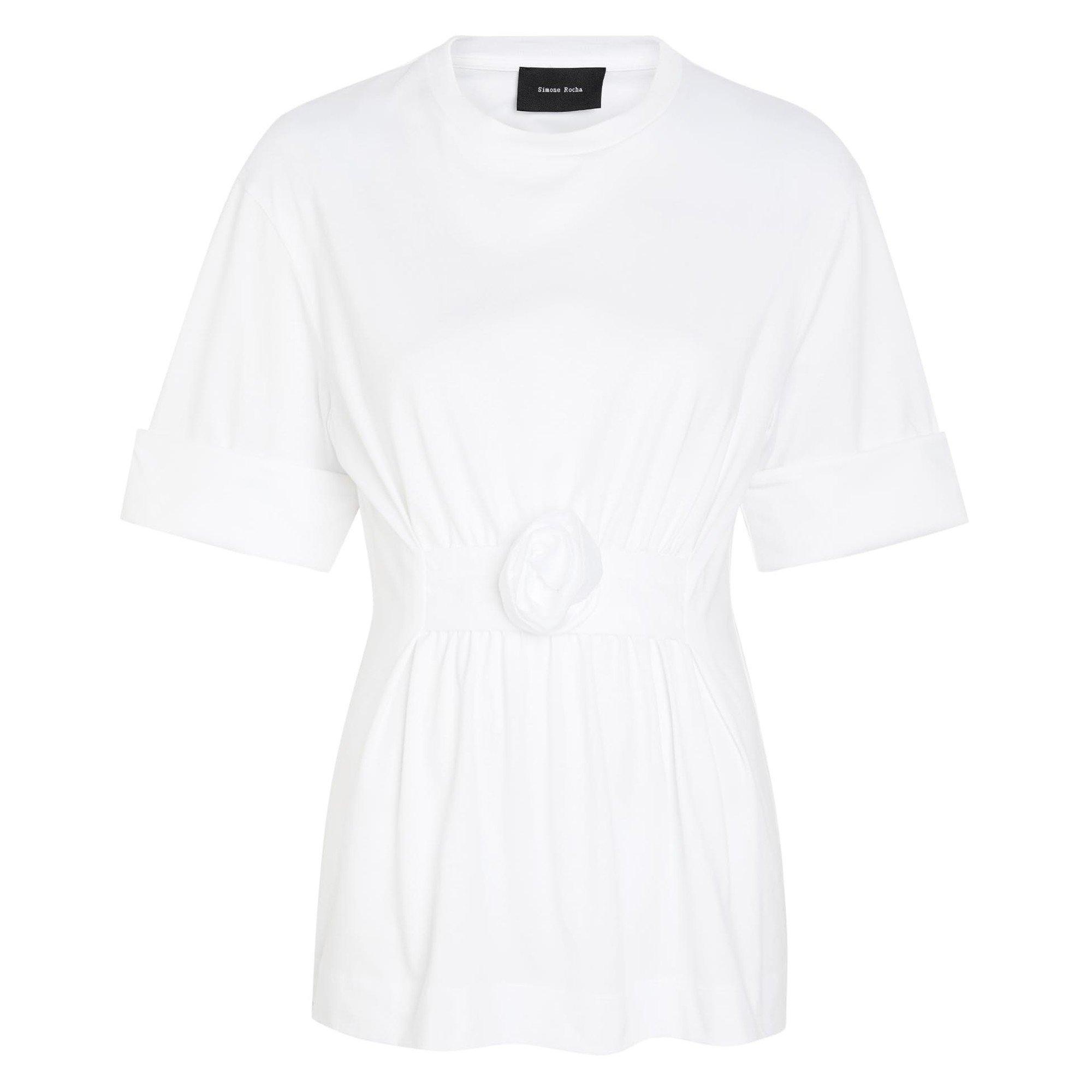 WHITE - Simone Rocha - GATHERED ROSE WIRE SLEEVE BOY