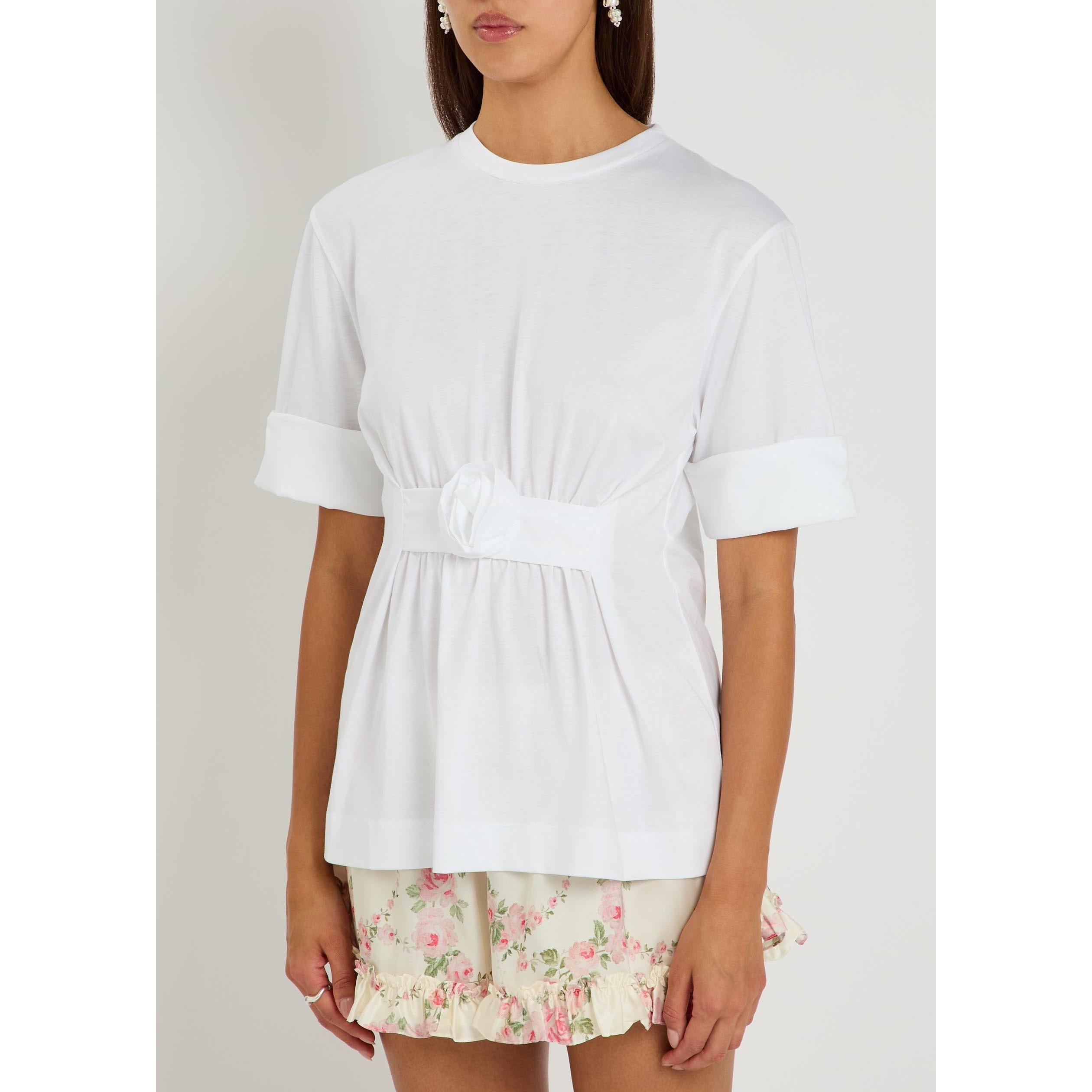 WHITE - Simone Rocha - GATHERED ROSE WIRE SLEEVE BOY - 2