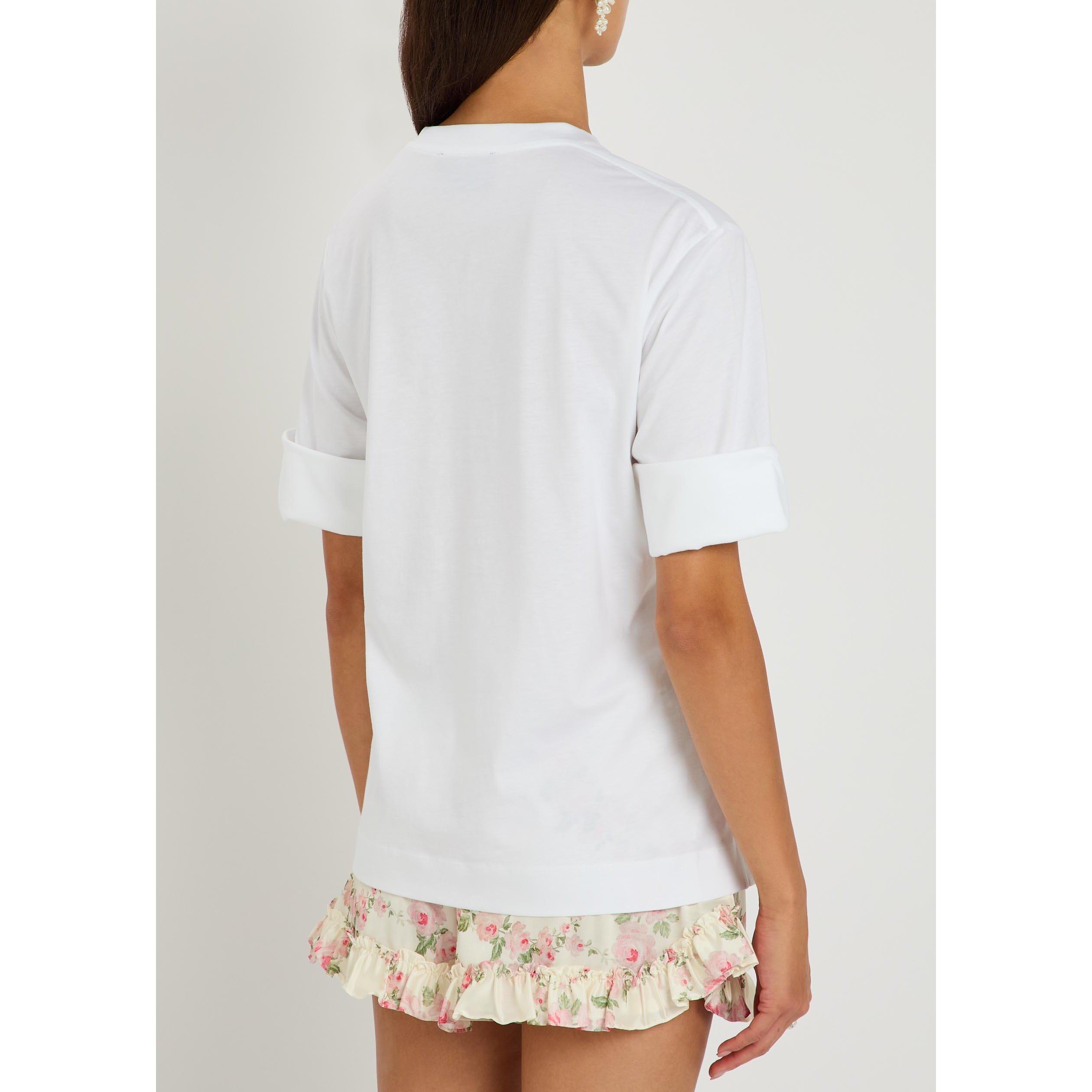 WHITE - Simone Rocha - GATHERED ROSE WIRE SLEEVE BOY - 3