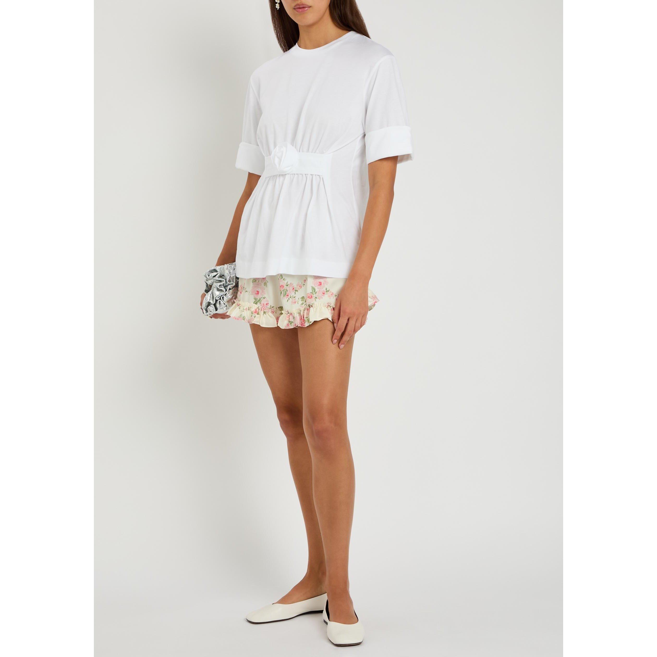 WHITE - Simone Rocha - GATHERED ROSE WIRE SLEEVE BOY - 5