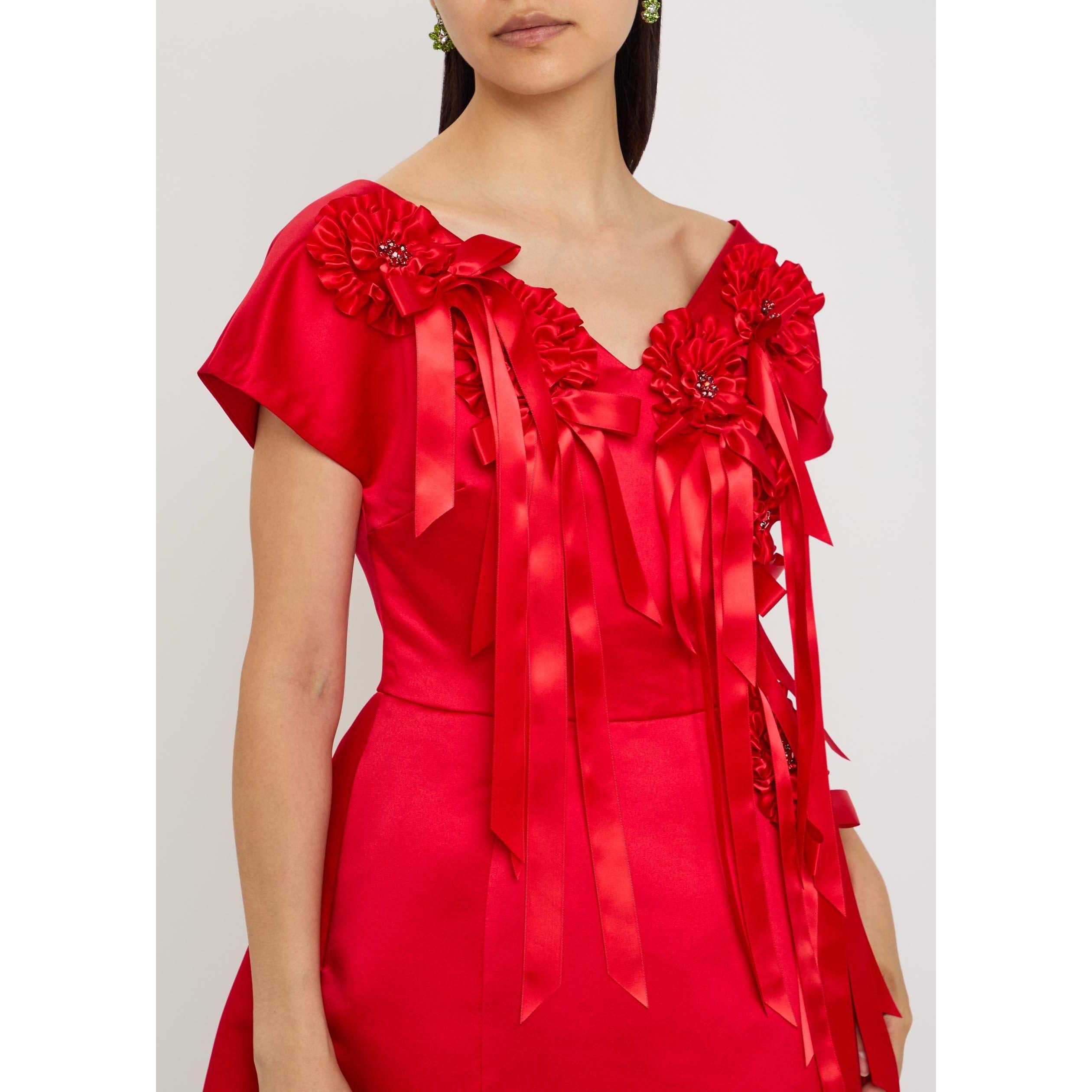 RED - Simone Rocha - RUFFLE ROSETTE PORTRAIT MINI D - 4
