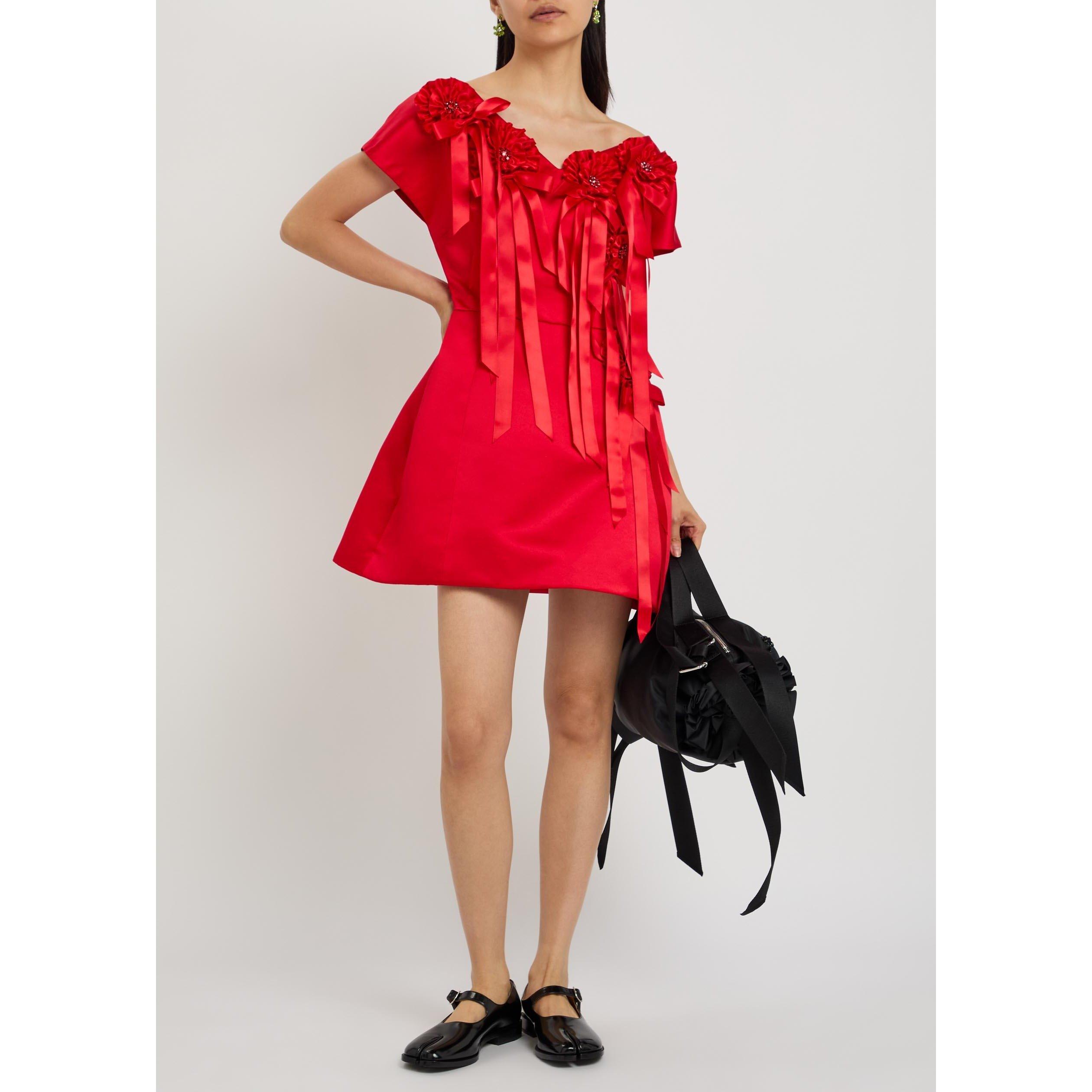 RED - Simone Rocha - RUFFLE ROSETTE PORTRAIT MINI D - 5