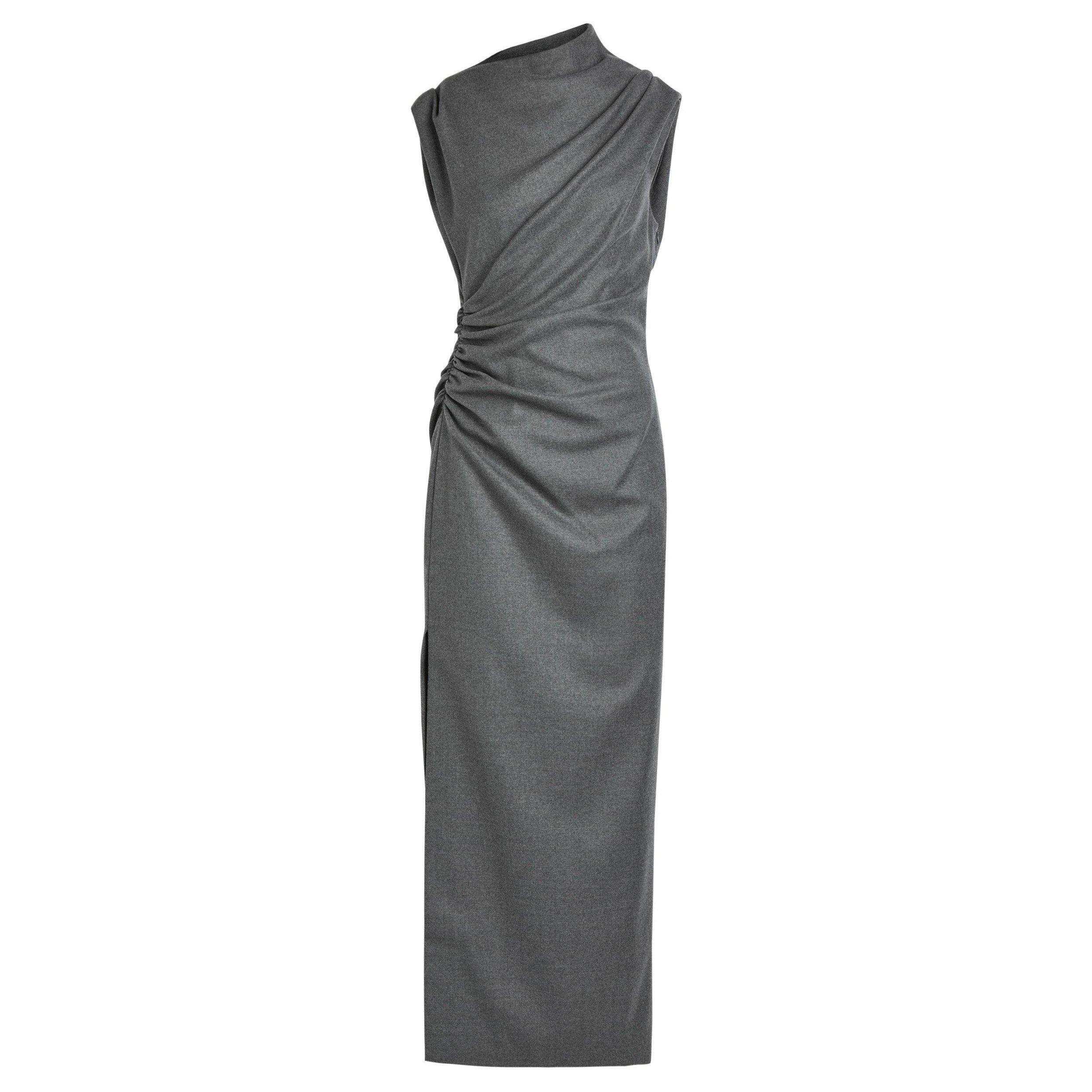 GREY - Armarium - MELISSA DRESS IN VIRGIN WOOL - 1