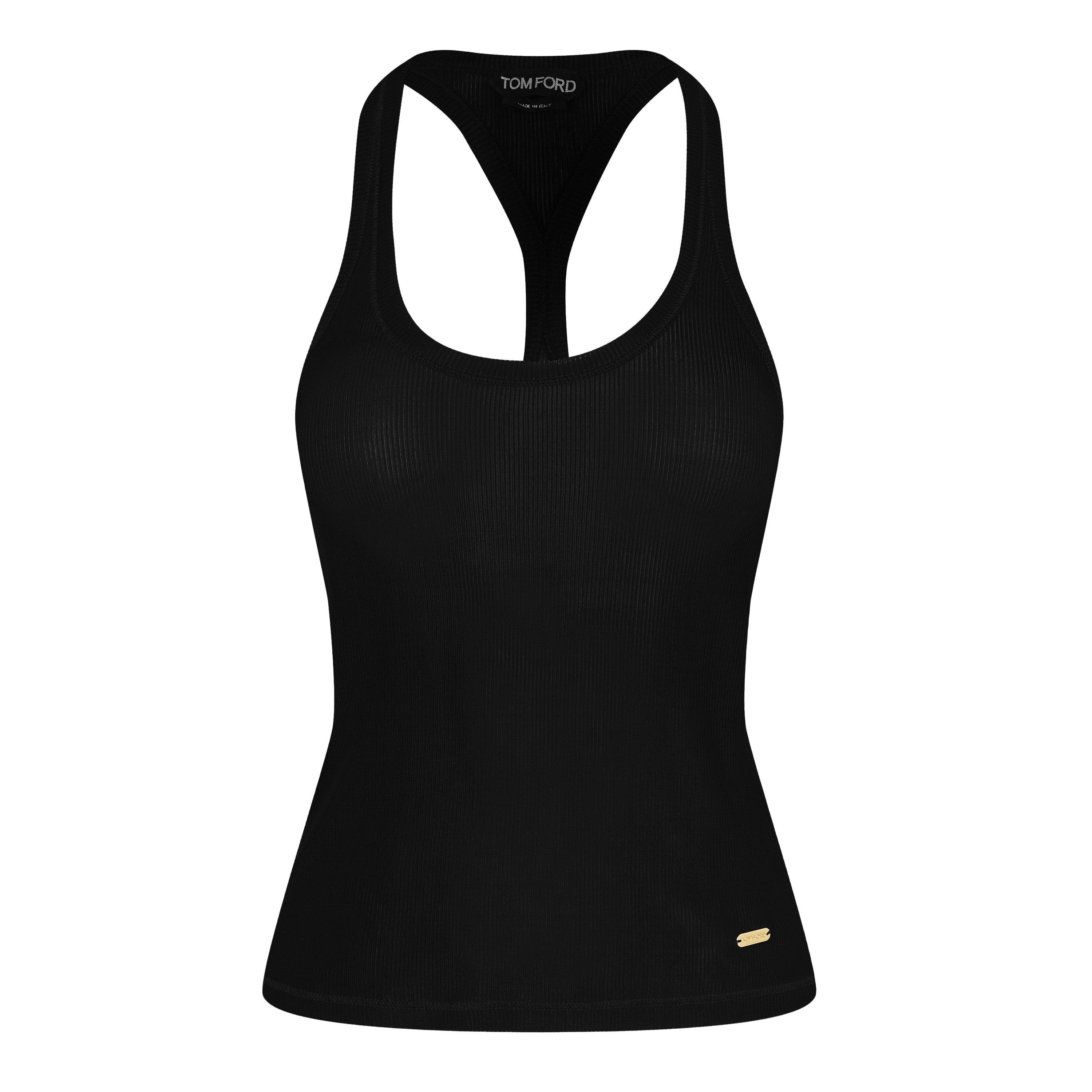 Black - Tom Ford - Women's Ribbed Tank Vest - 5