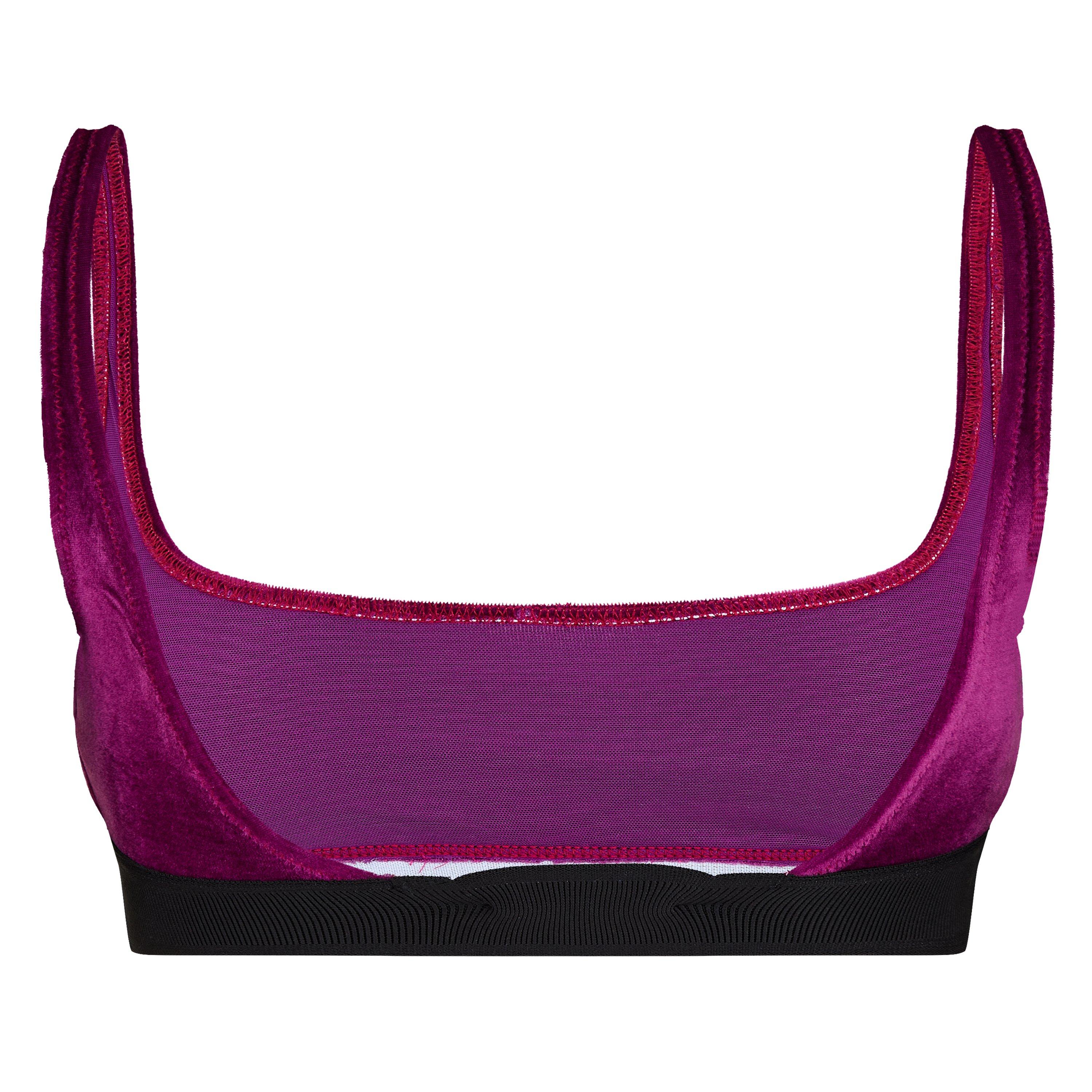 Burgundy - Tom Ford - Women's Velour Crop Top - 6