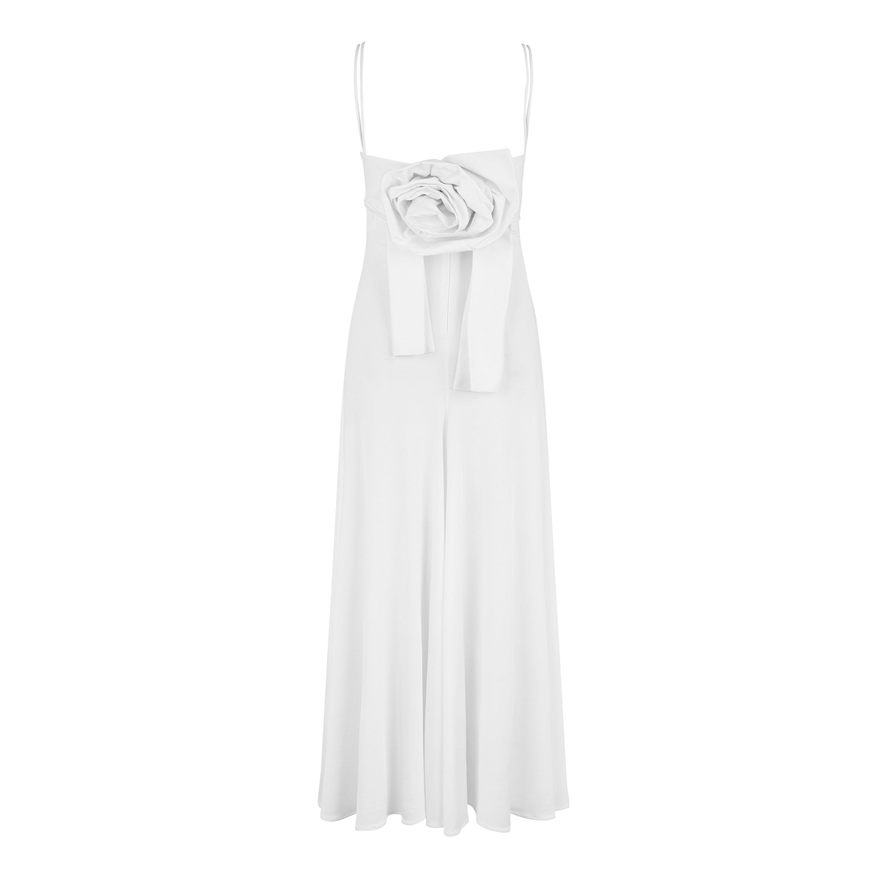 White 20 - Magda Butrym - Rose Sweetheart Midi Dress - 2