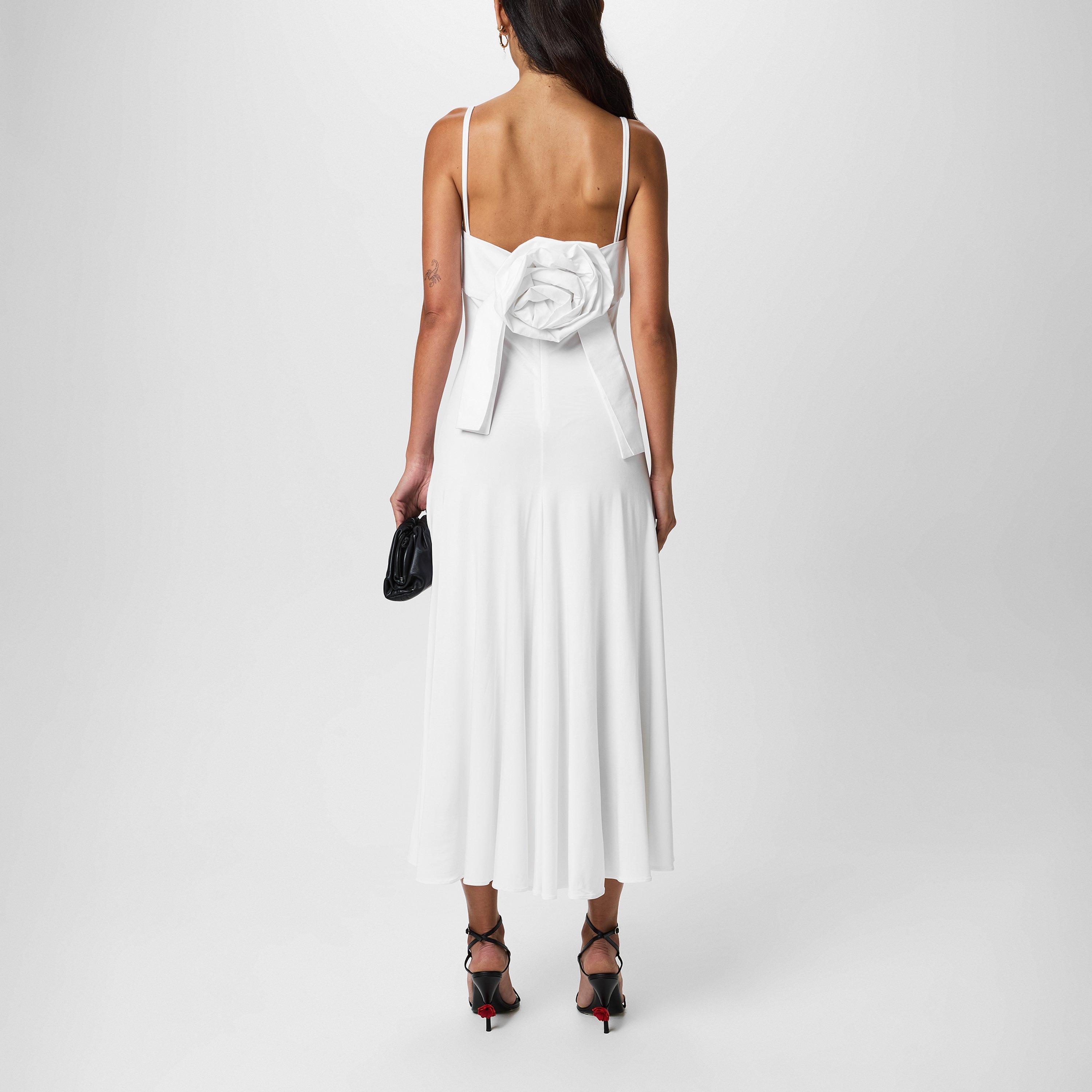 White 20 - Magda Butrym - Rose Sweetheart Midi Dress - 4