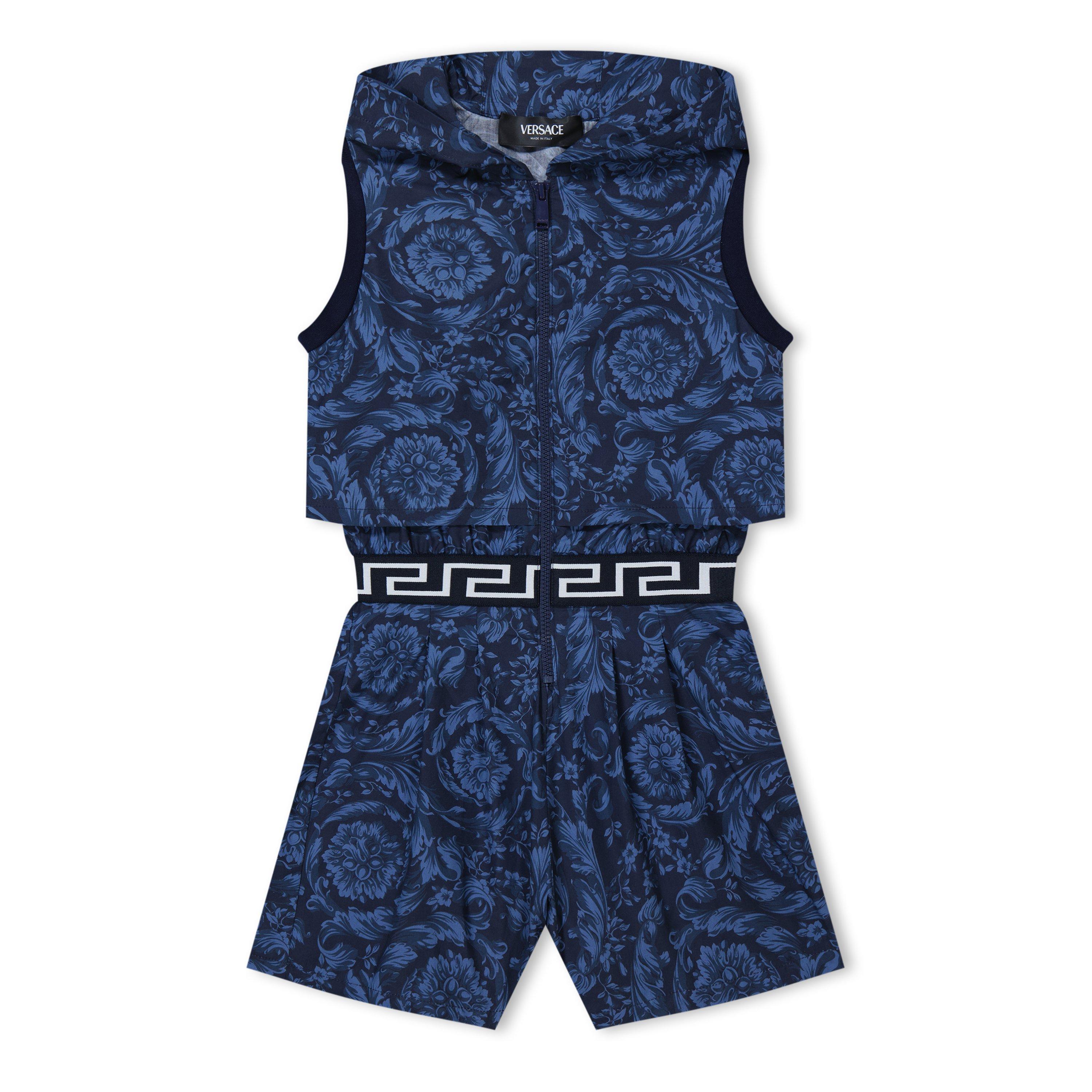 Navy 5U960 - Versace - Barocco Jumpsuit Girls - 1