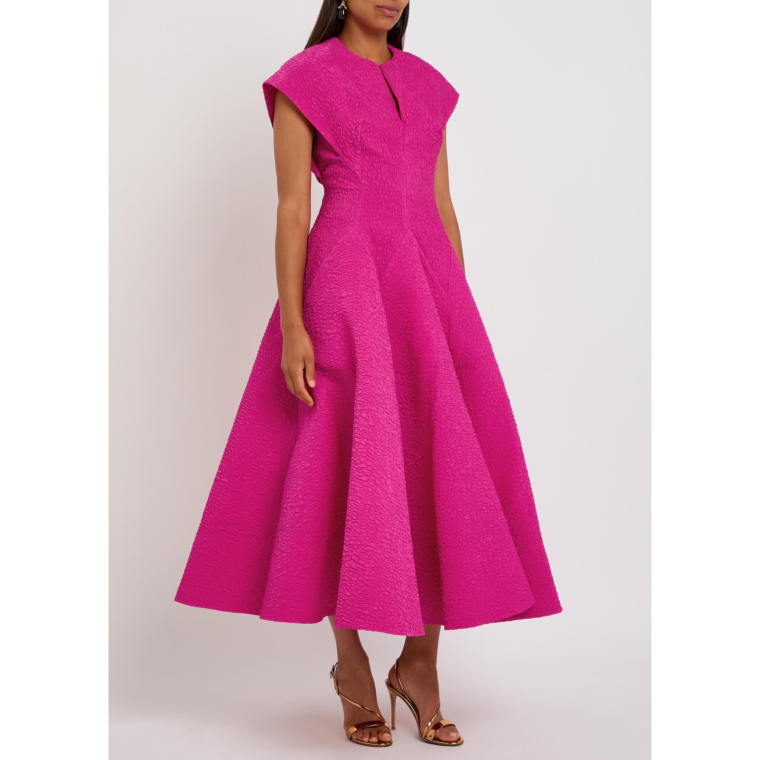 FUCHSIA - Roksanda Ilincic - Women's Rova Cloqué Maxi Dress - 2