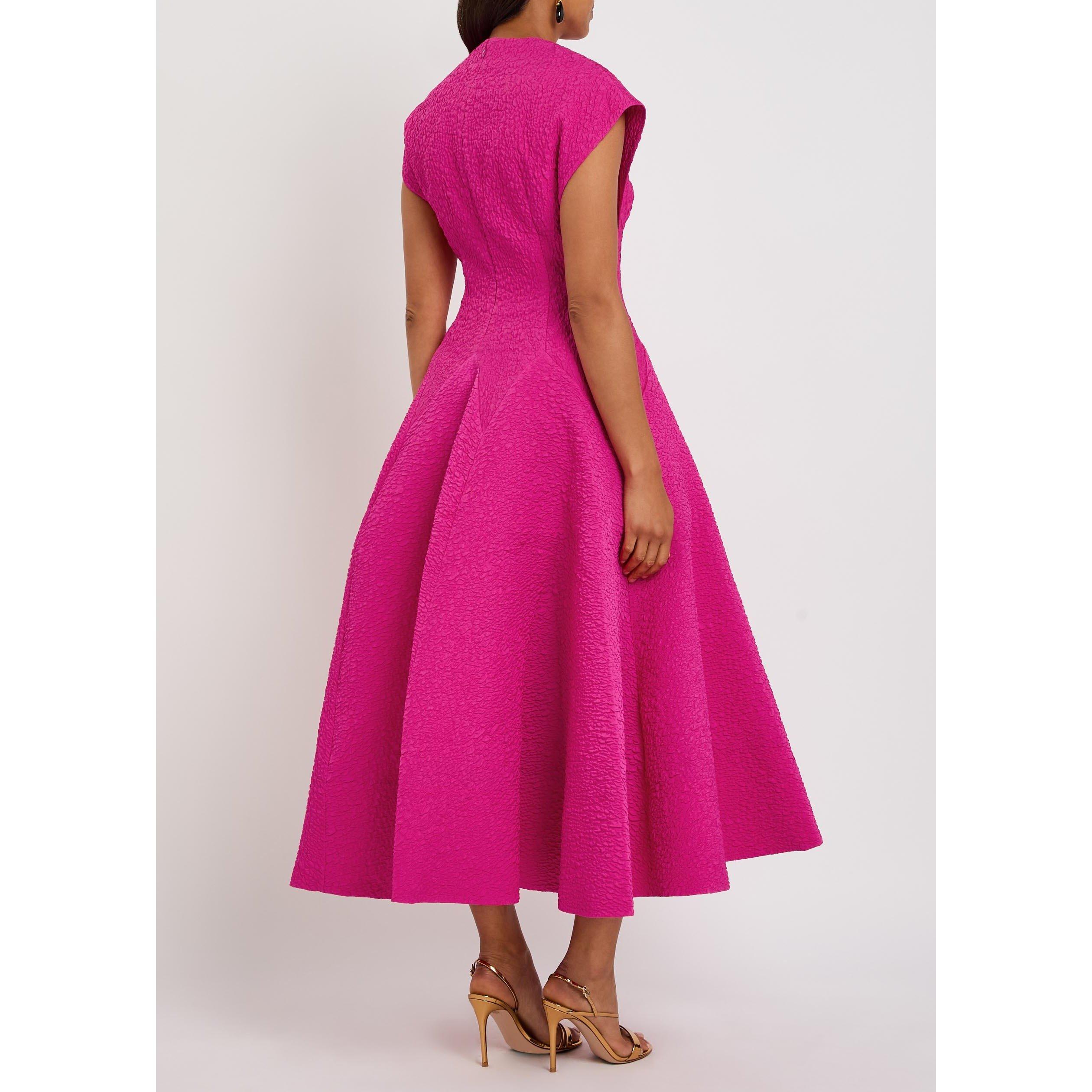 FUCHSIA - Roksanda Ilincic - Women's Rova Cloqué Maxi Dress - 3