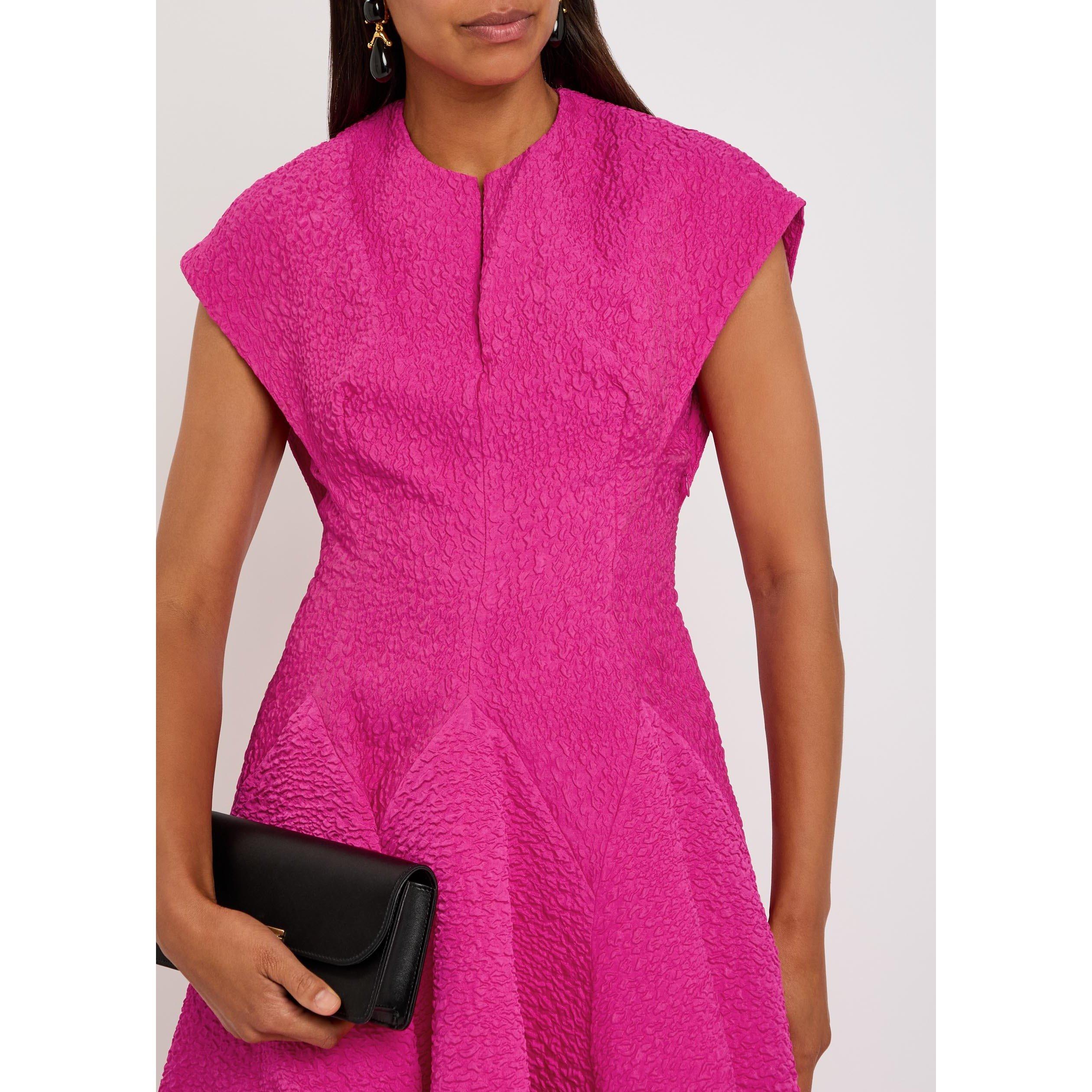 FUCHSIA - Roksanda Ilincic - Women's Rova Cloqué Maxi Dress - 4