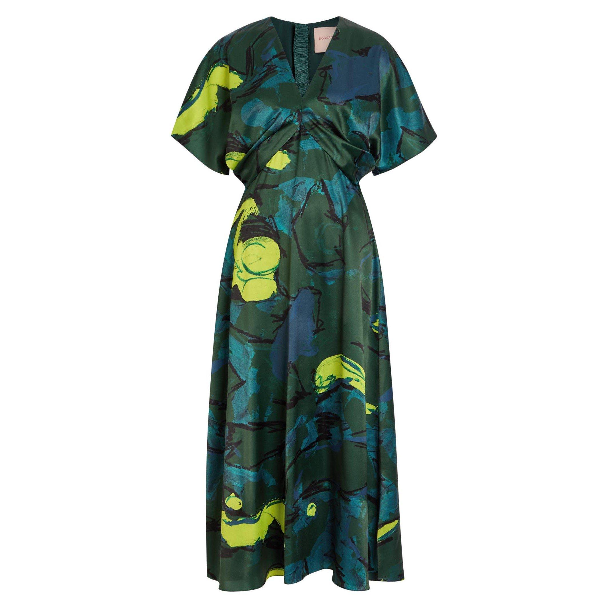 MULTICOLOURED - Roksanda Ilincic - Women's Sadee Satin Maxi Dress - 1