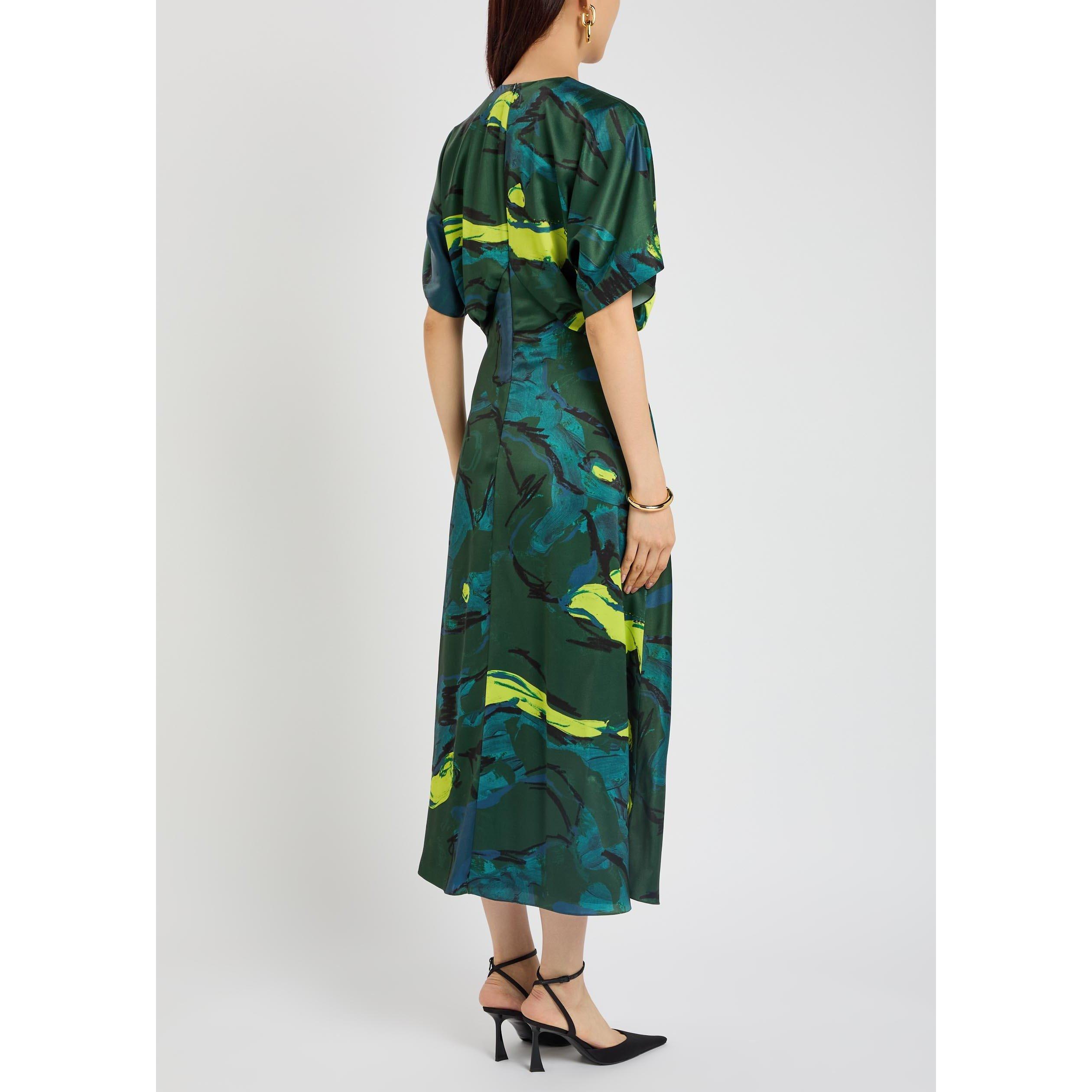 MULTICOLOURED - Roksanda Ilincic - Women's Sadee Satin Maxi Dress - 3