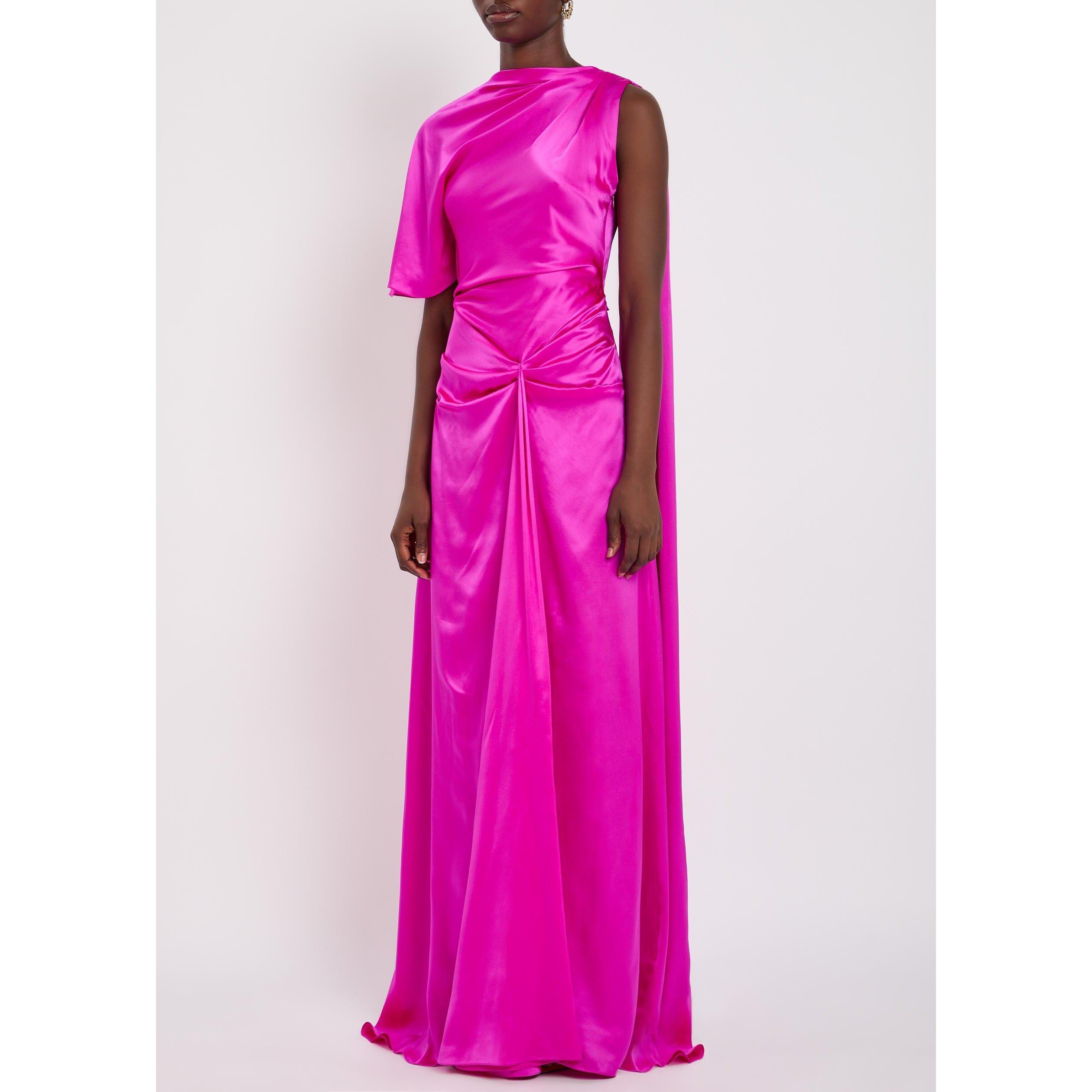FUCHSIA - Roksanda Ilincic - Women's Silk Maxi Dress - 2