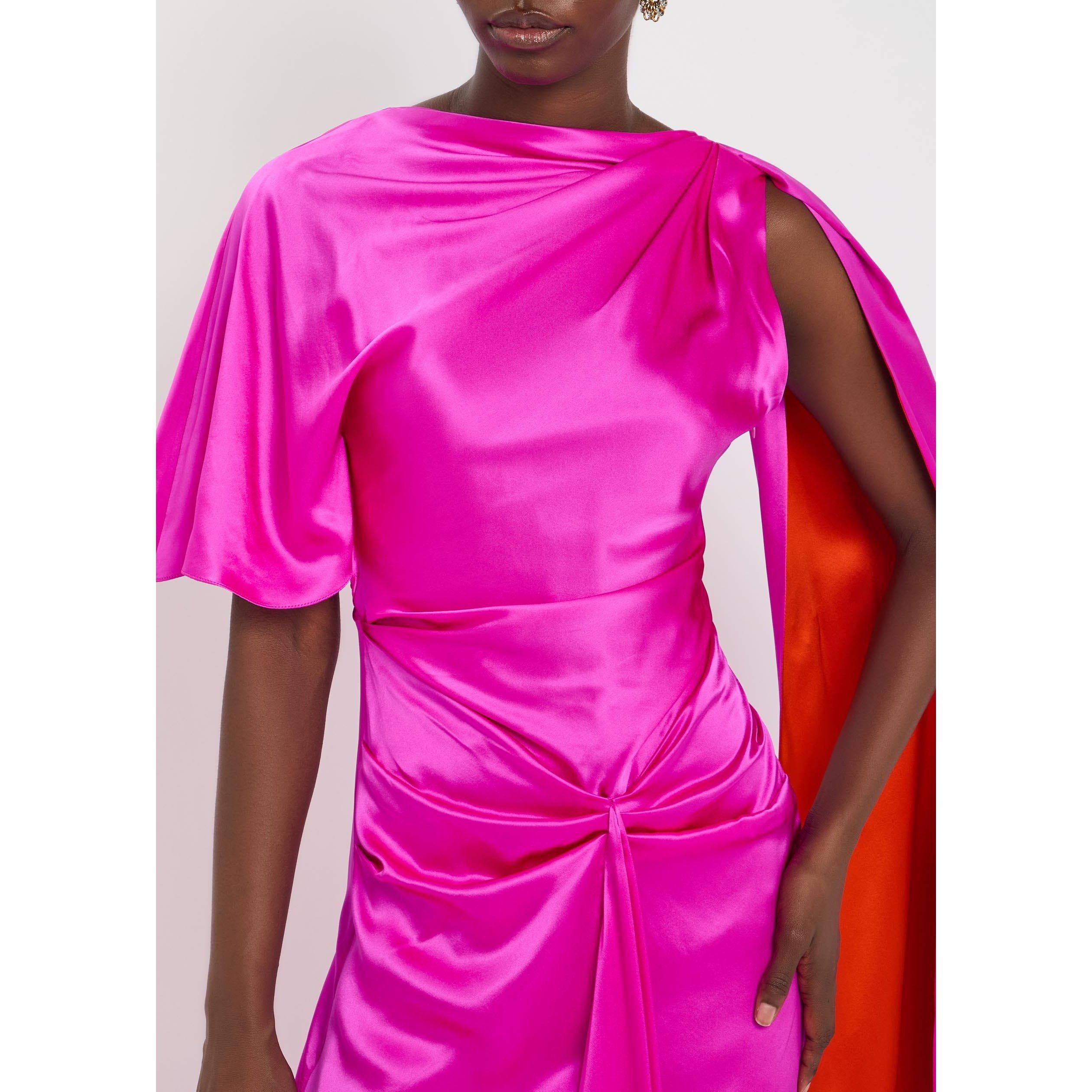 FUCHSIA - Roksanda Ilincic - Women's Silk Maxi Dress - 4