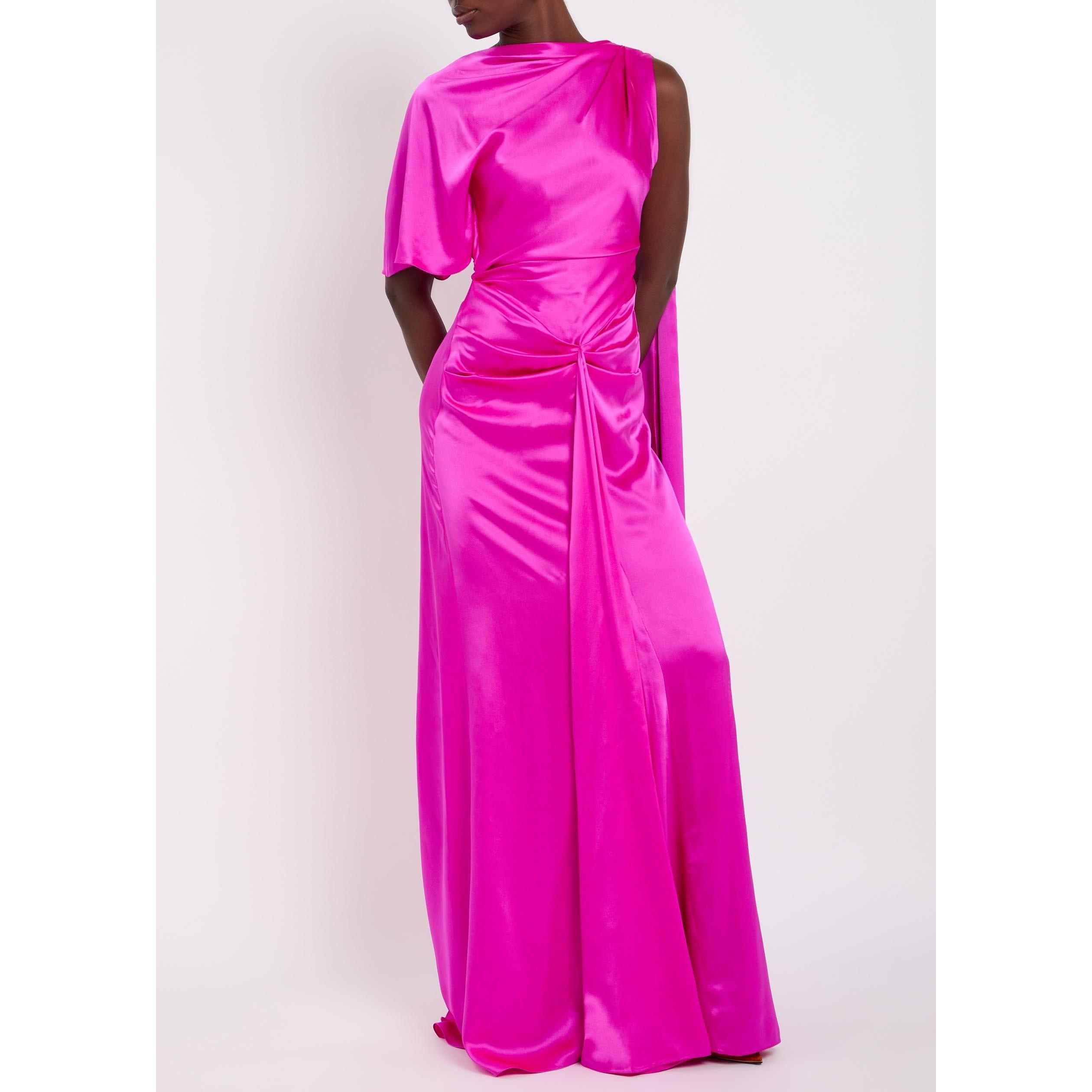 FUCHSIA - Roksanda Ilincic - Women's Silk Maxi Dress - 5