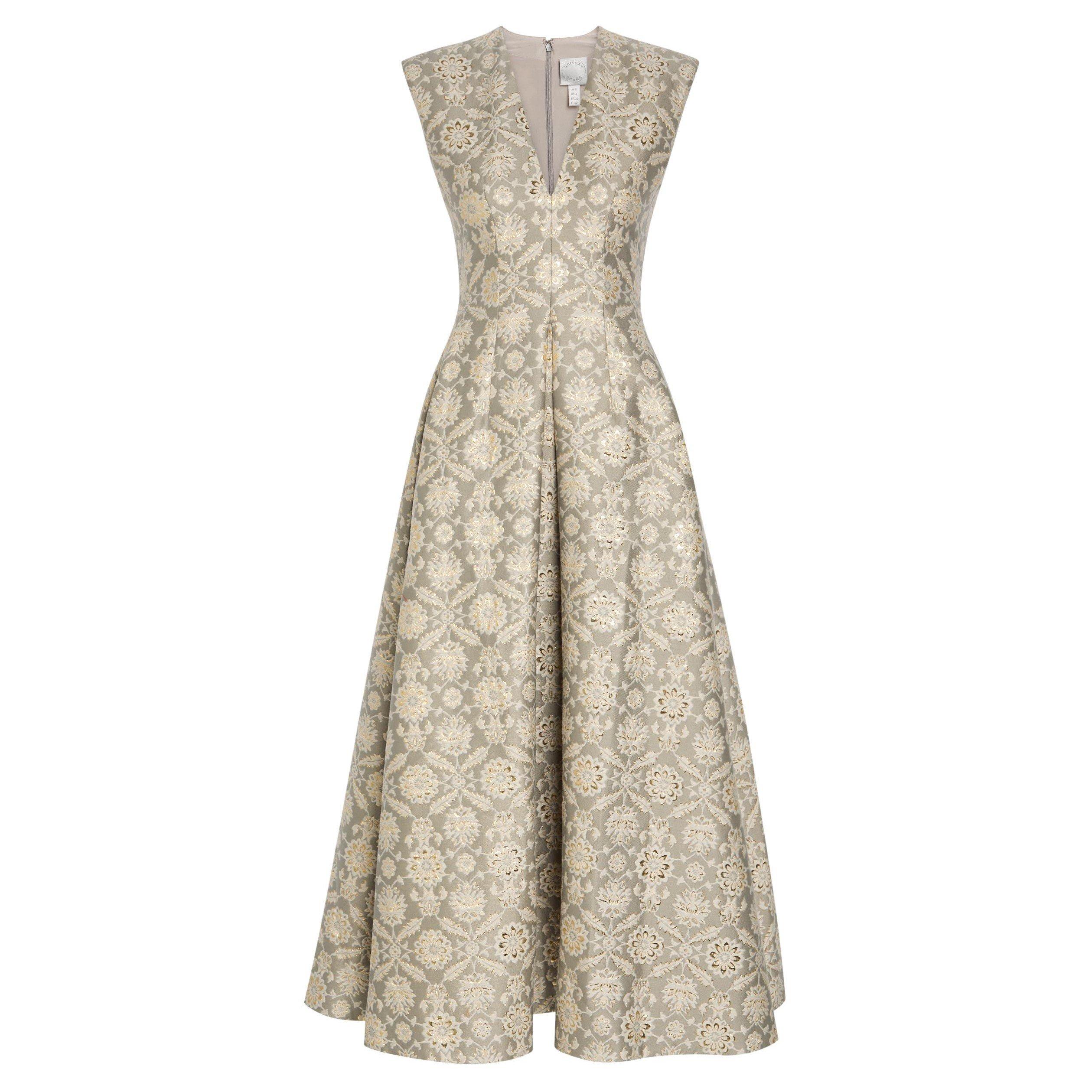 GREY - Huishan Zhang - Women's Kyle Cotton Jacquard Maxi Dress - 1