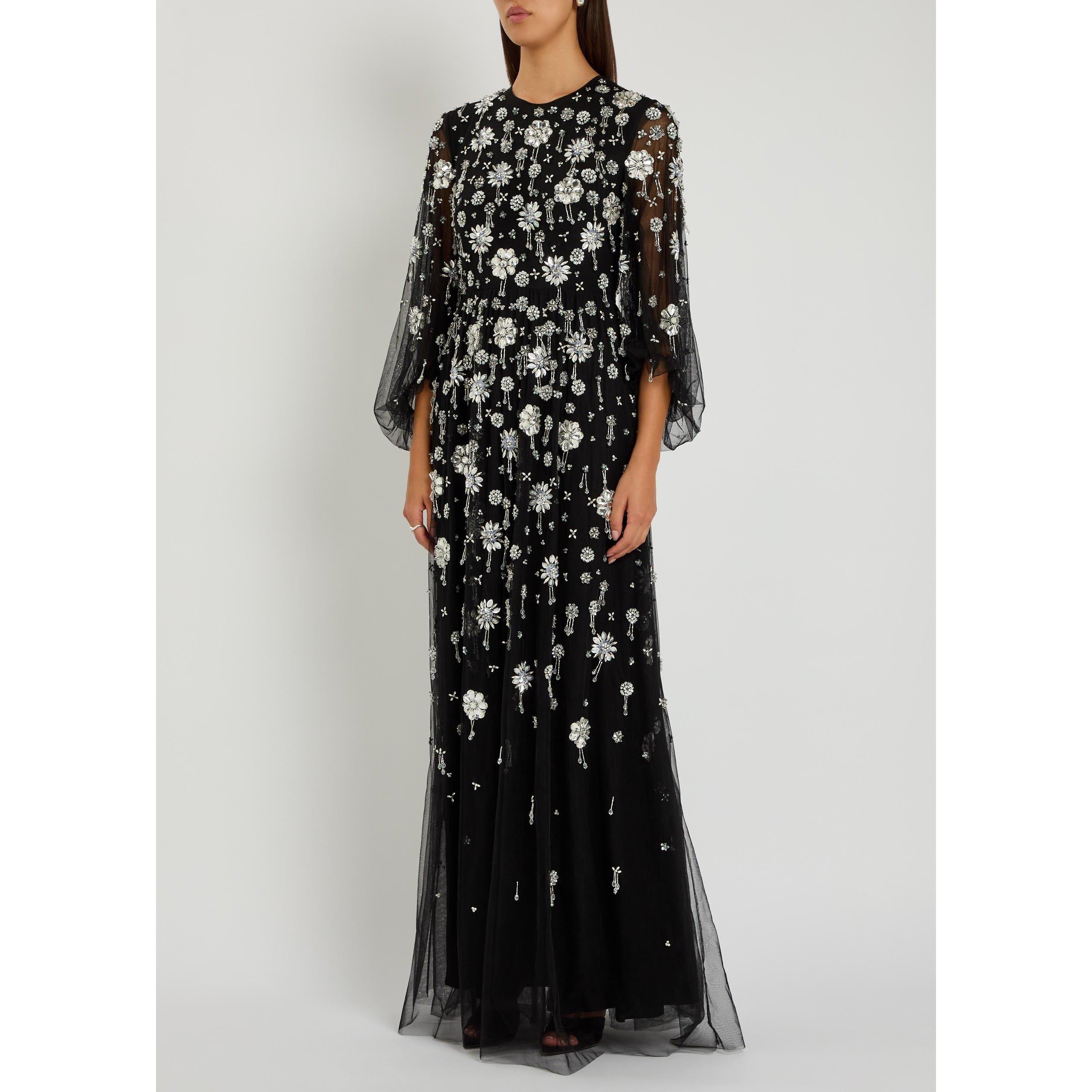 BLACK - Huishan Zhang - Women's Micheline Floral Embroidered Ball Gown - 2
