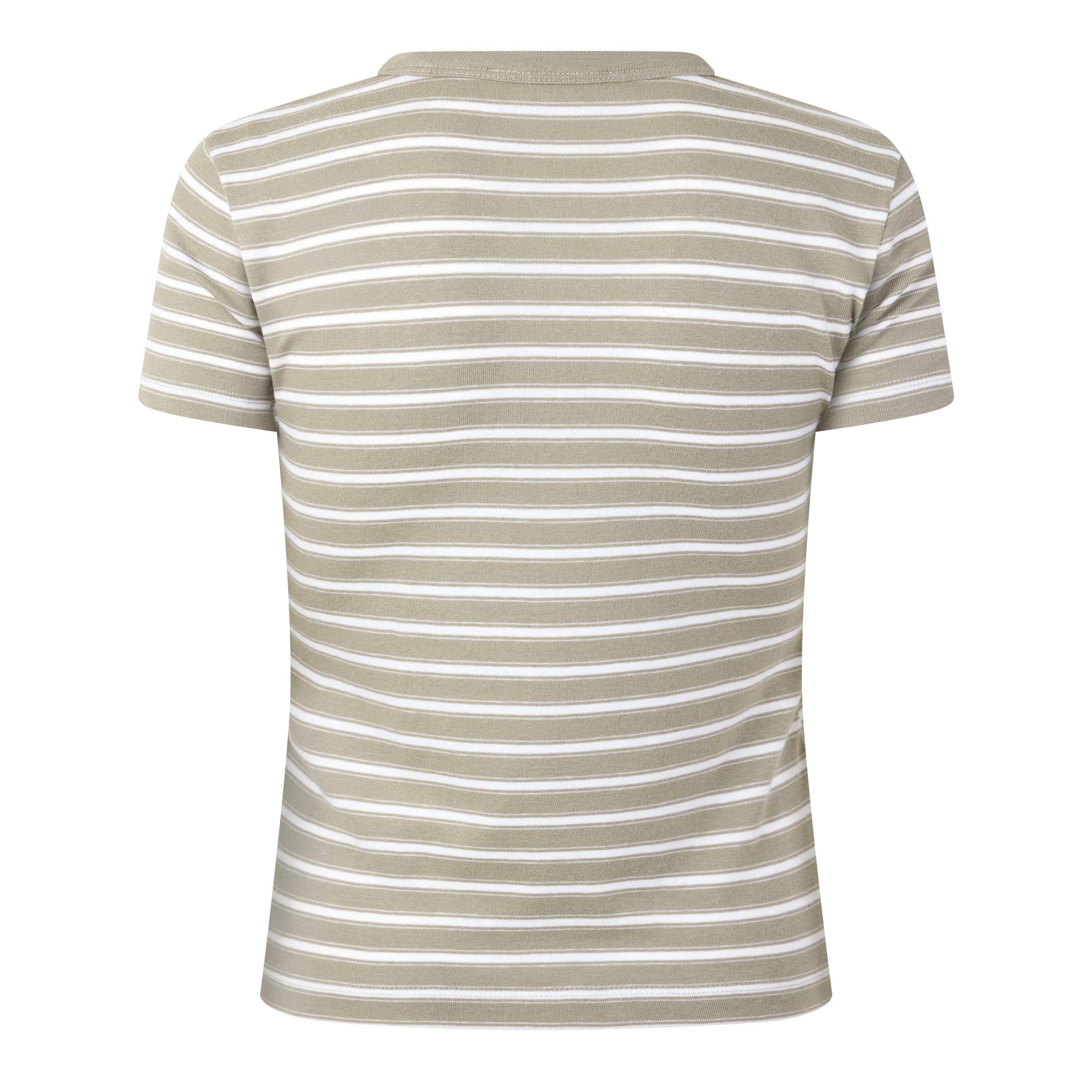 GREEN AND OTHER - Vince - T STRIPE SHRUNKEN 90S TEE - 2
