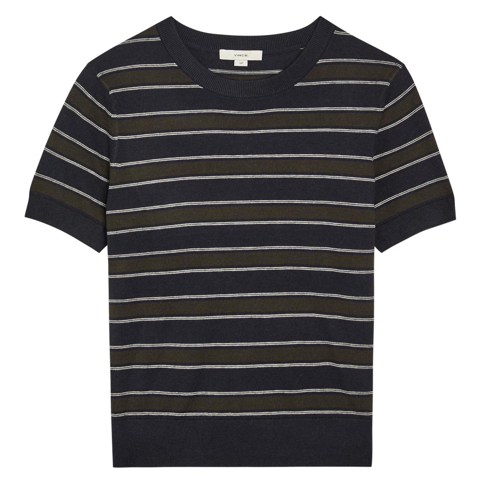 STRIPE - Vince - T STRIPED CASH BLEND TEE - 1