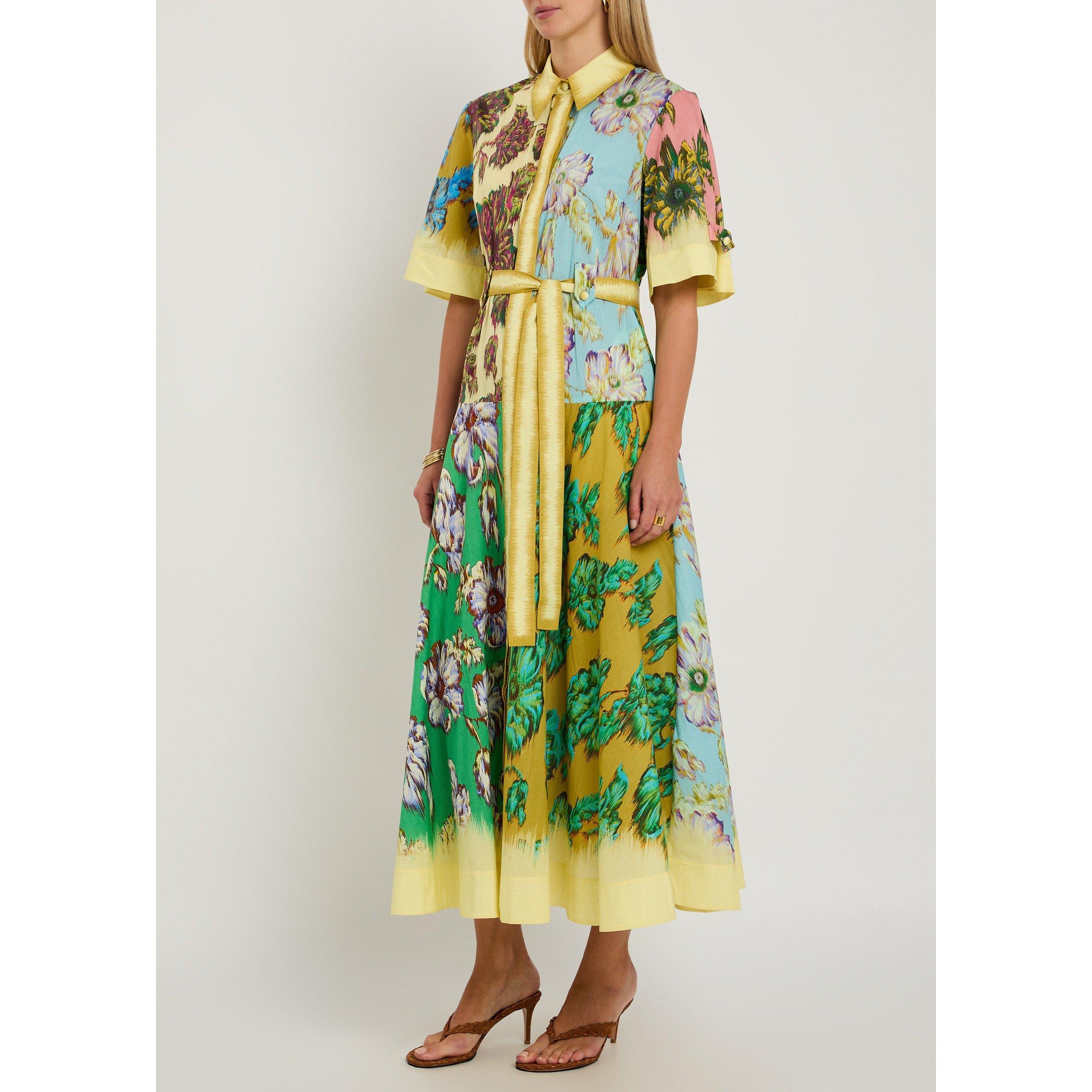 MULTICOLOURED - Alemais - Women's Jerry Floral Cotton Shirt-Dress - 2