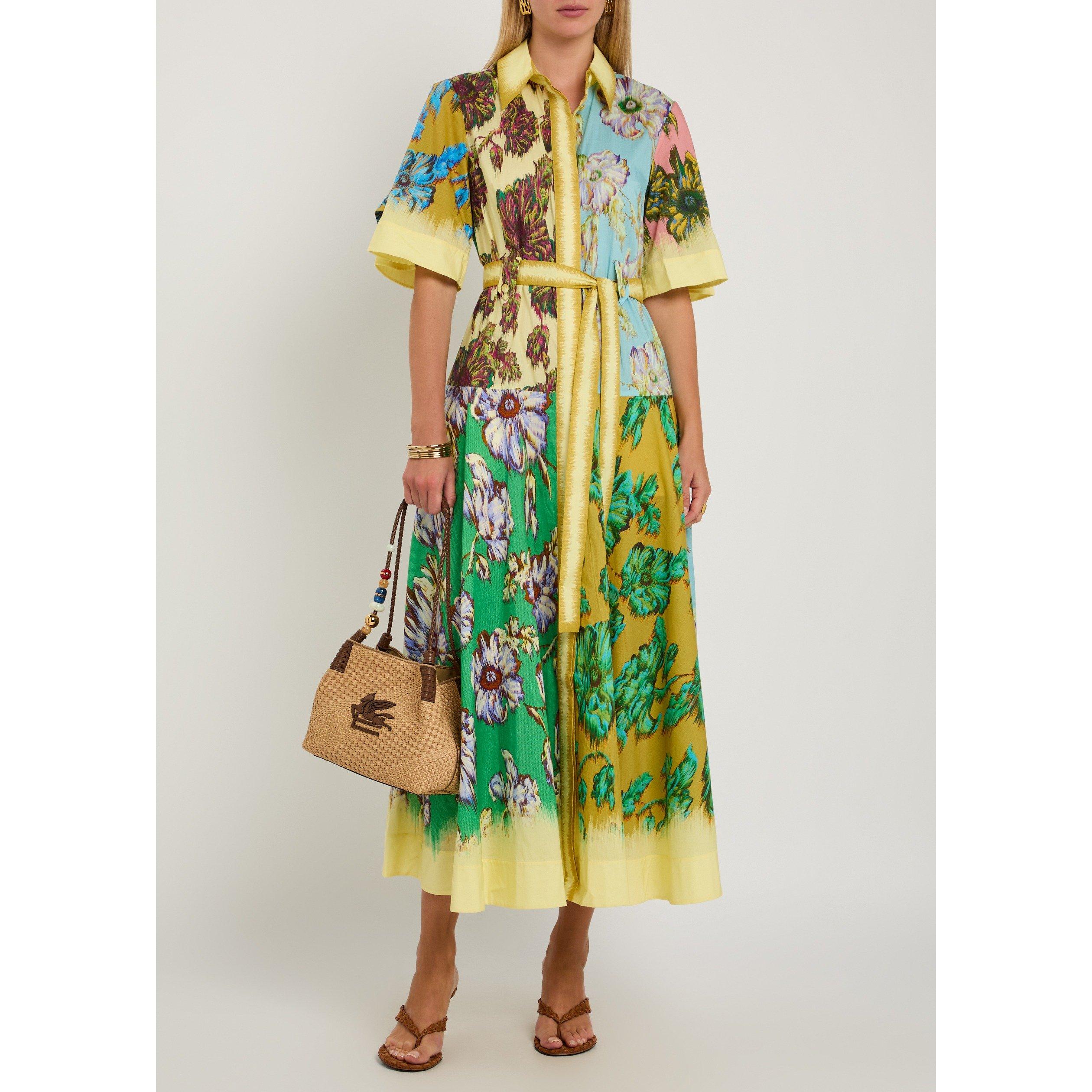 MULTICOLOURED - Alemais - Women's Jerry Floral Cotton Shirt-Dress - 5
