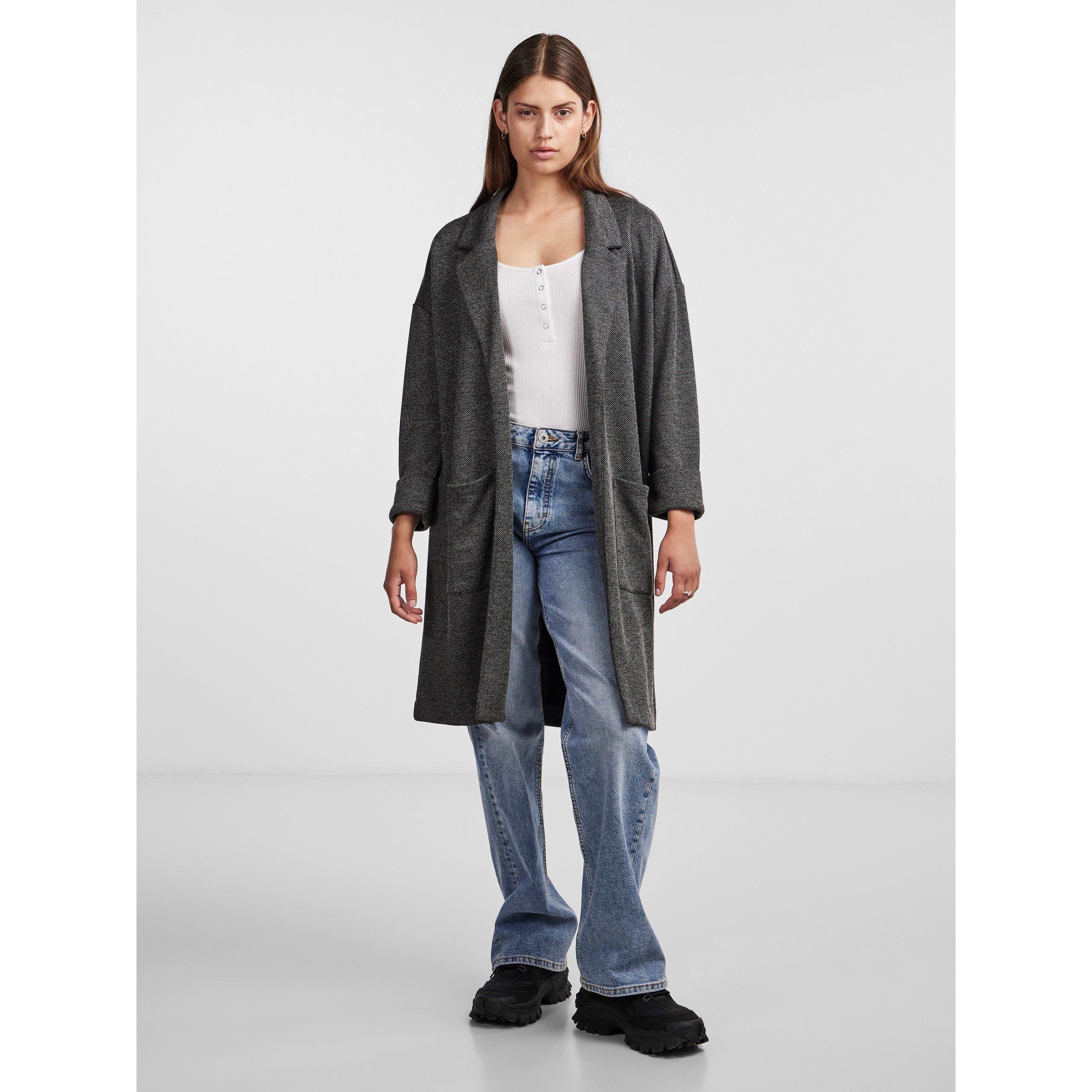 Dark Grey - Pieces - Women's Coatigan - 2