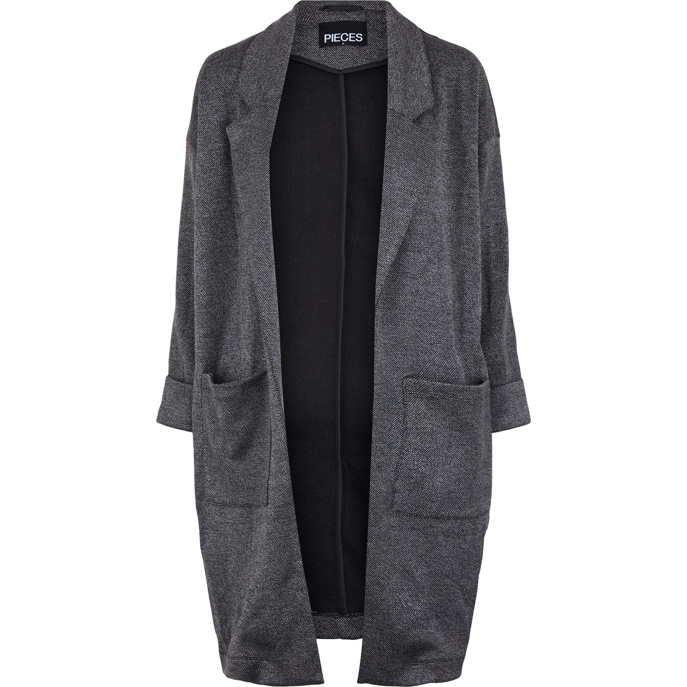 Dark Grey - Pieces - Women's Coatigan - 5
