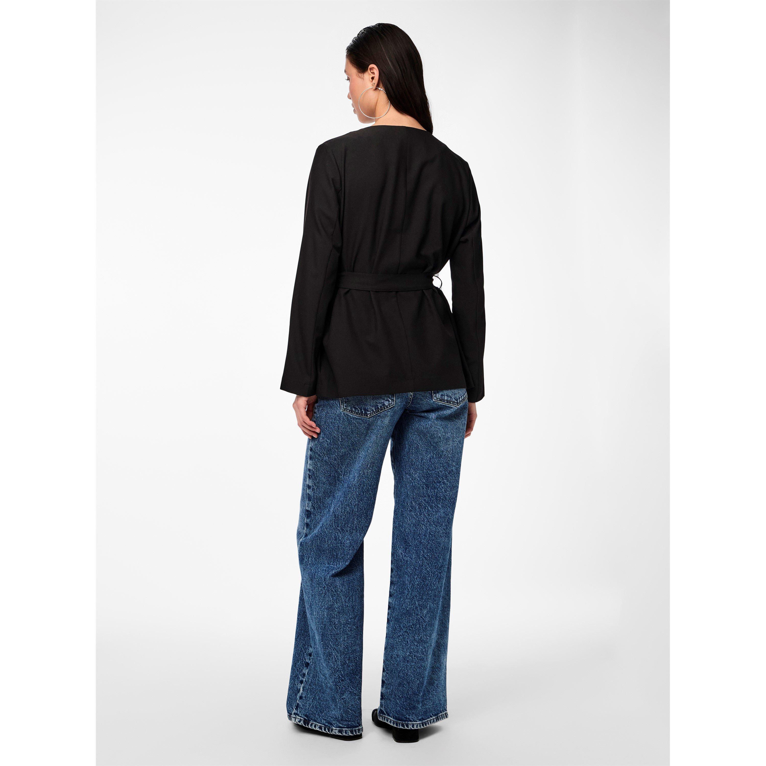 Schwarz - Pieces - Women's Tailored Structured Blazer - 2