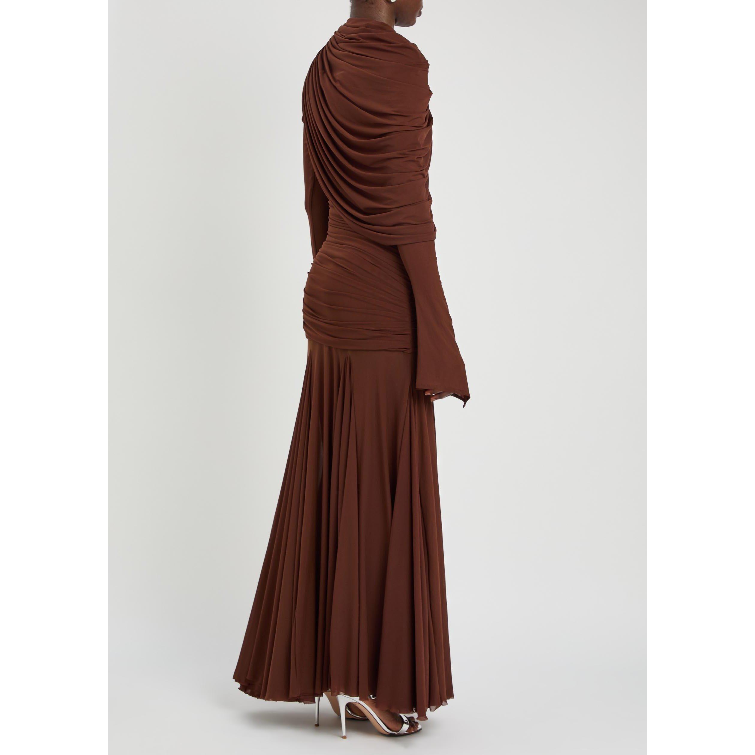 DARK BROWN - Unknown - Women's Oakland Slim-Fit Maxi Dress - 3