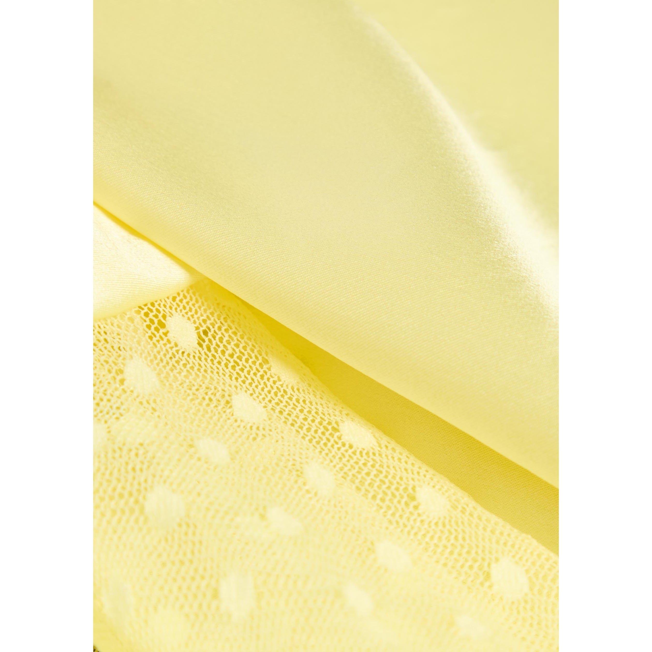 YELLOW - Unknown - Women's Bijou Silk Cowl-Neck Maxi Dress - 4