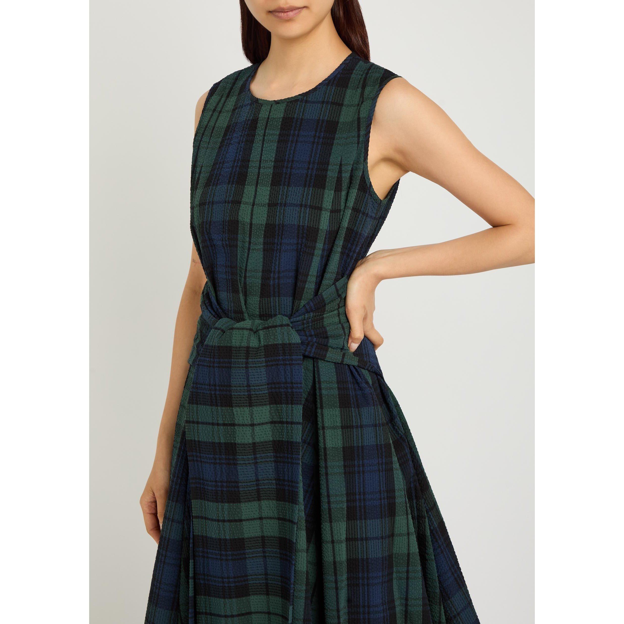 GREEN AND OTHER - JW Anderson - Women's Cloqué Cotton A-Line Dress - 4