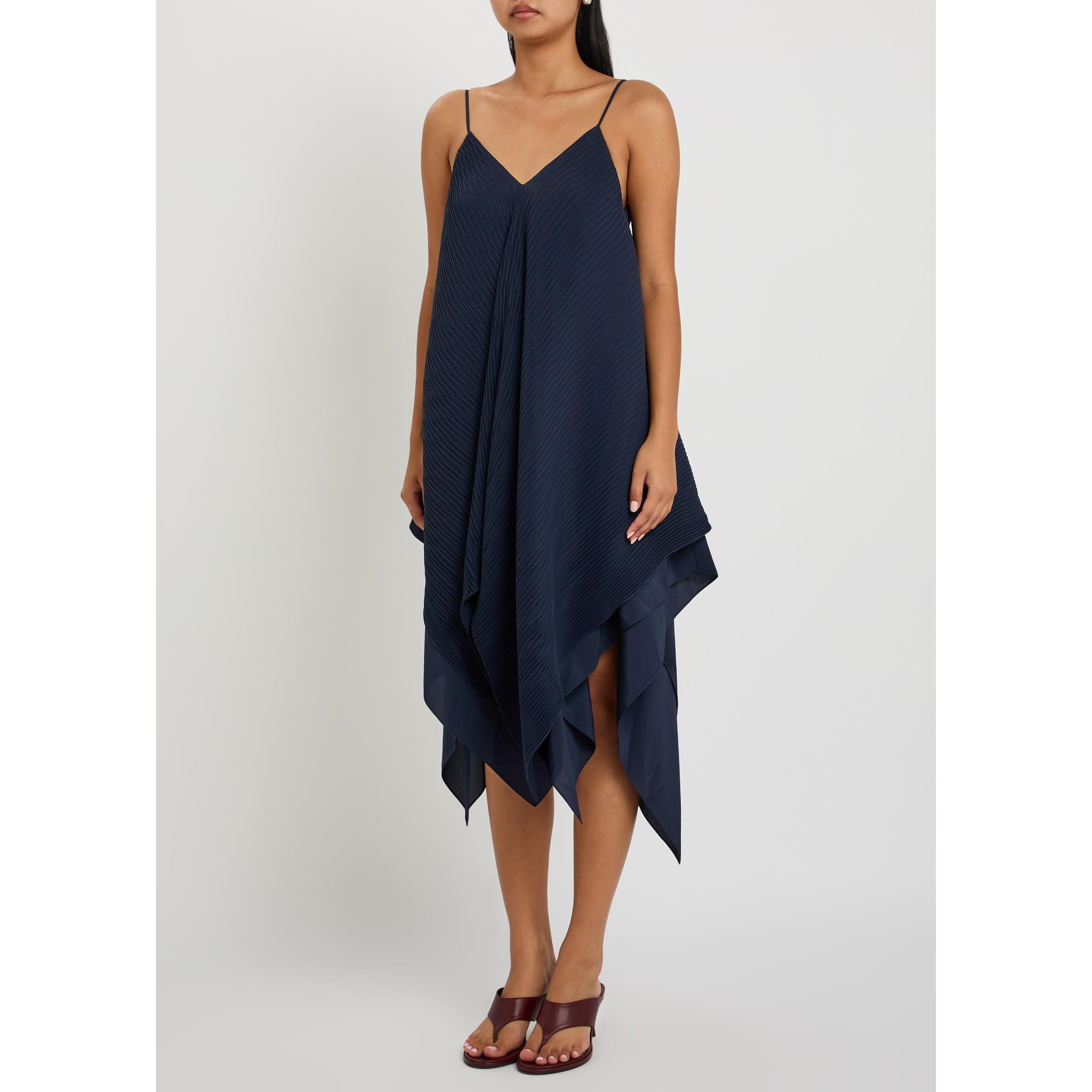 NAVY - JW Anderson - Women's Pleated V-Neck Slip Dress - 2